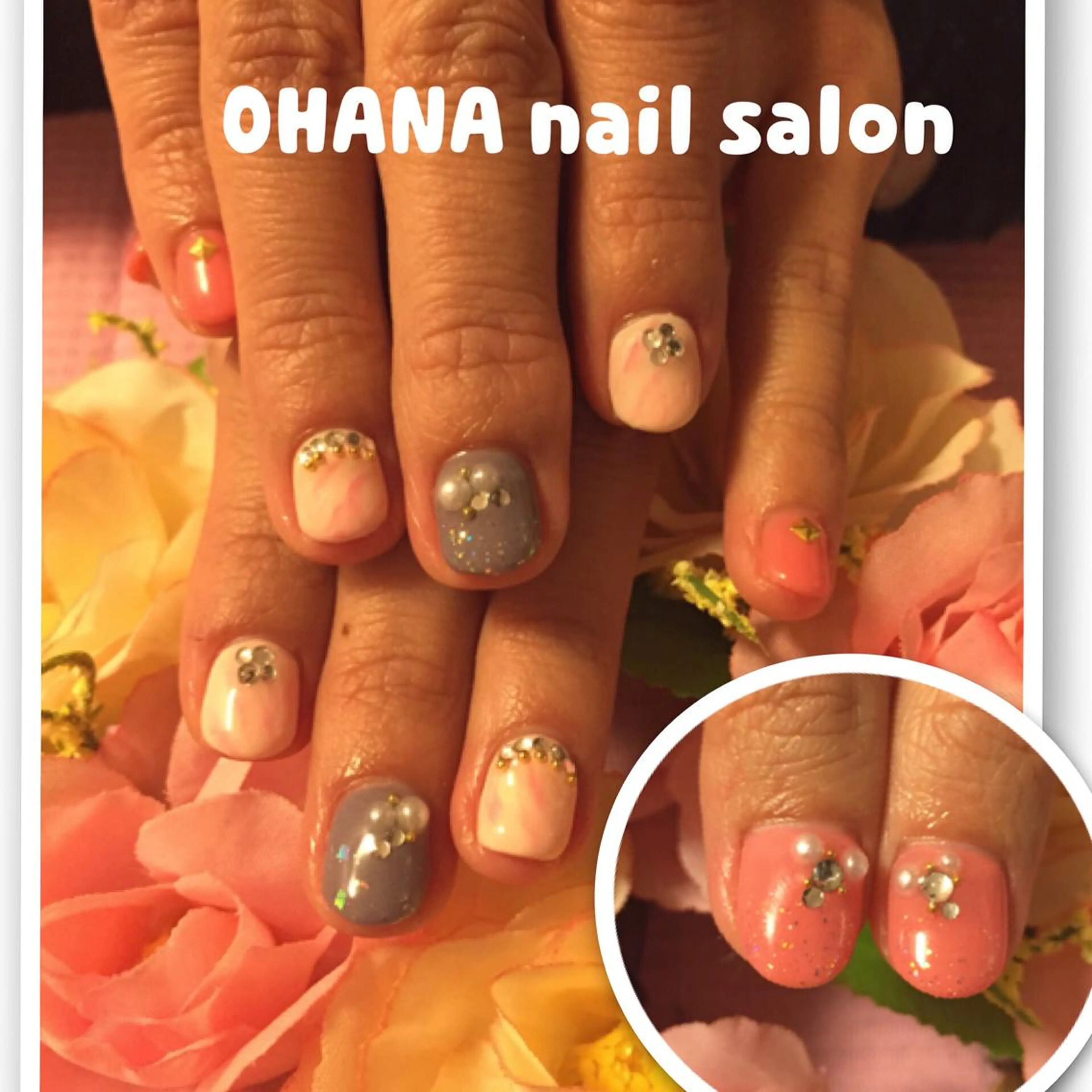 ネイル 大理石ネイル(マーブル) ピンク 那覇🏝️台湾人 ネイリストSHIUのネイルデザイン