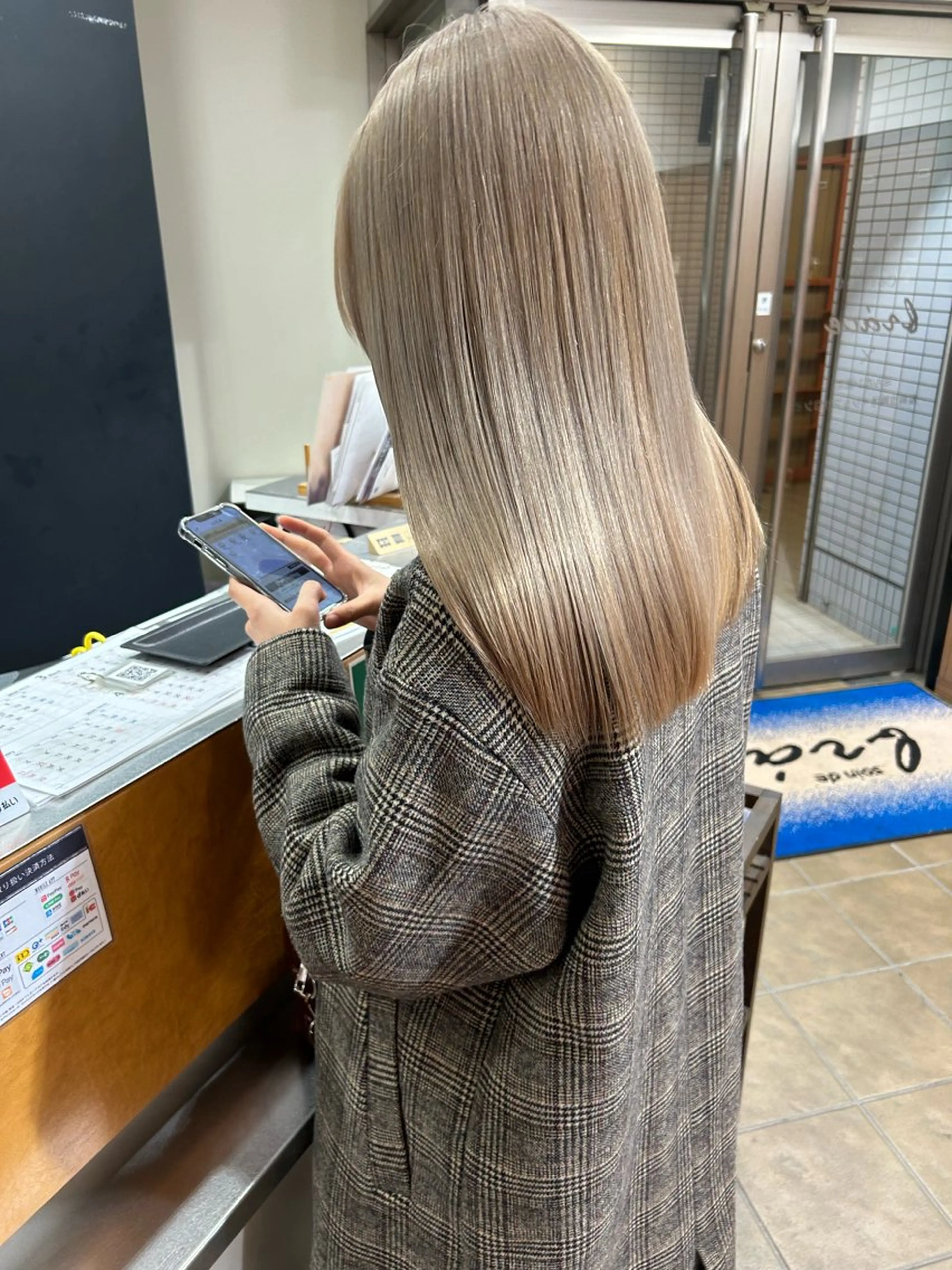 ロング 💎【髪質改善カラー 艶髪×縮毛矯正】💎のヘアスタイル