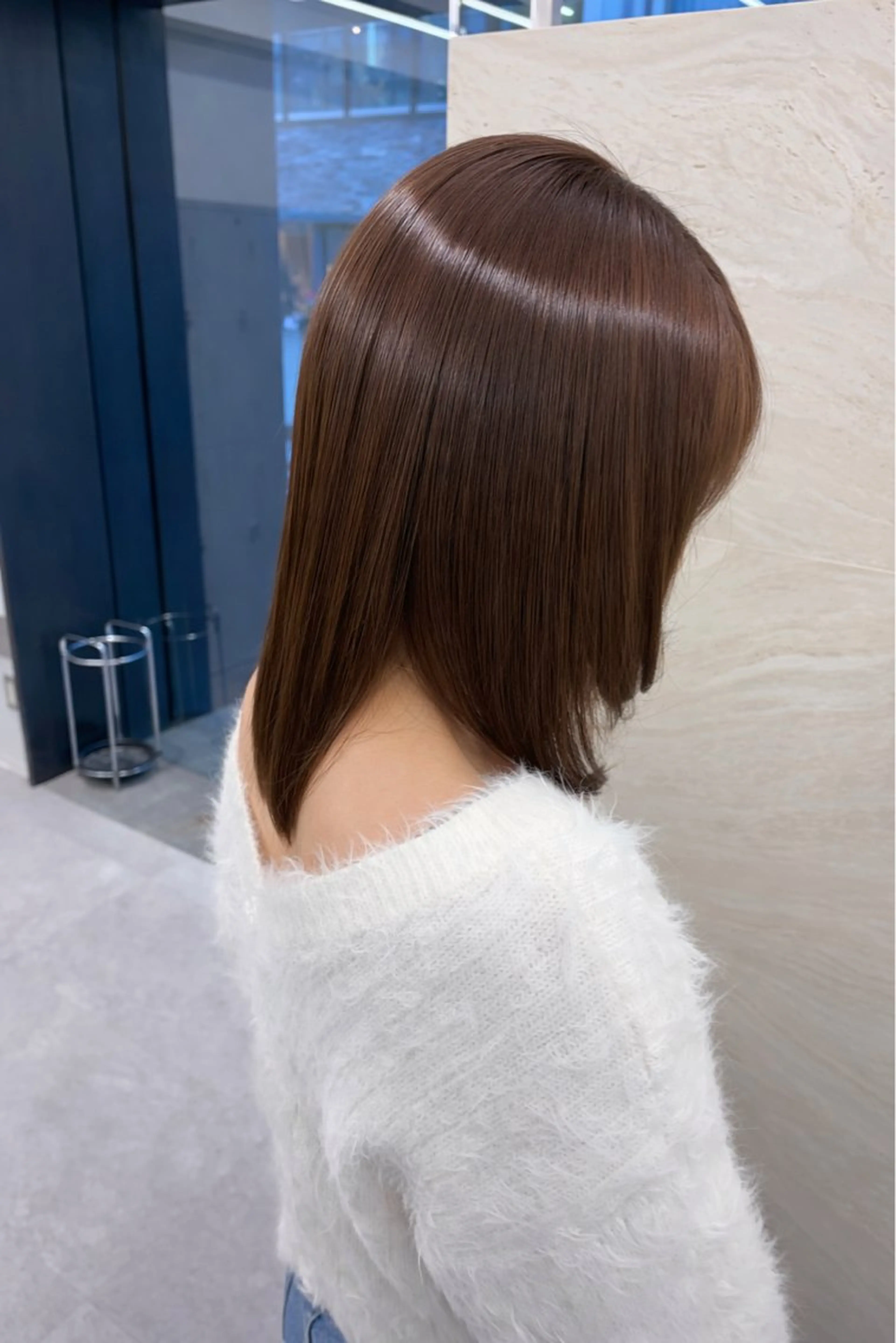 セミロング カット ヘアカラー トリートメント 渋谷 OXY所属・艶髪ケア特化♦️ ありさのヘアスタイル