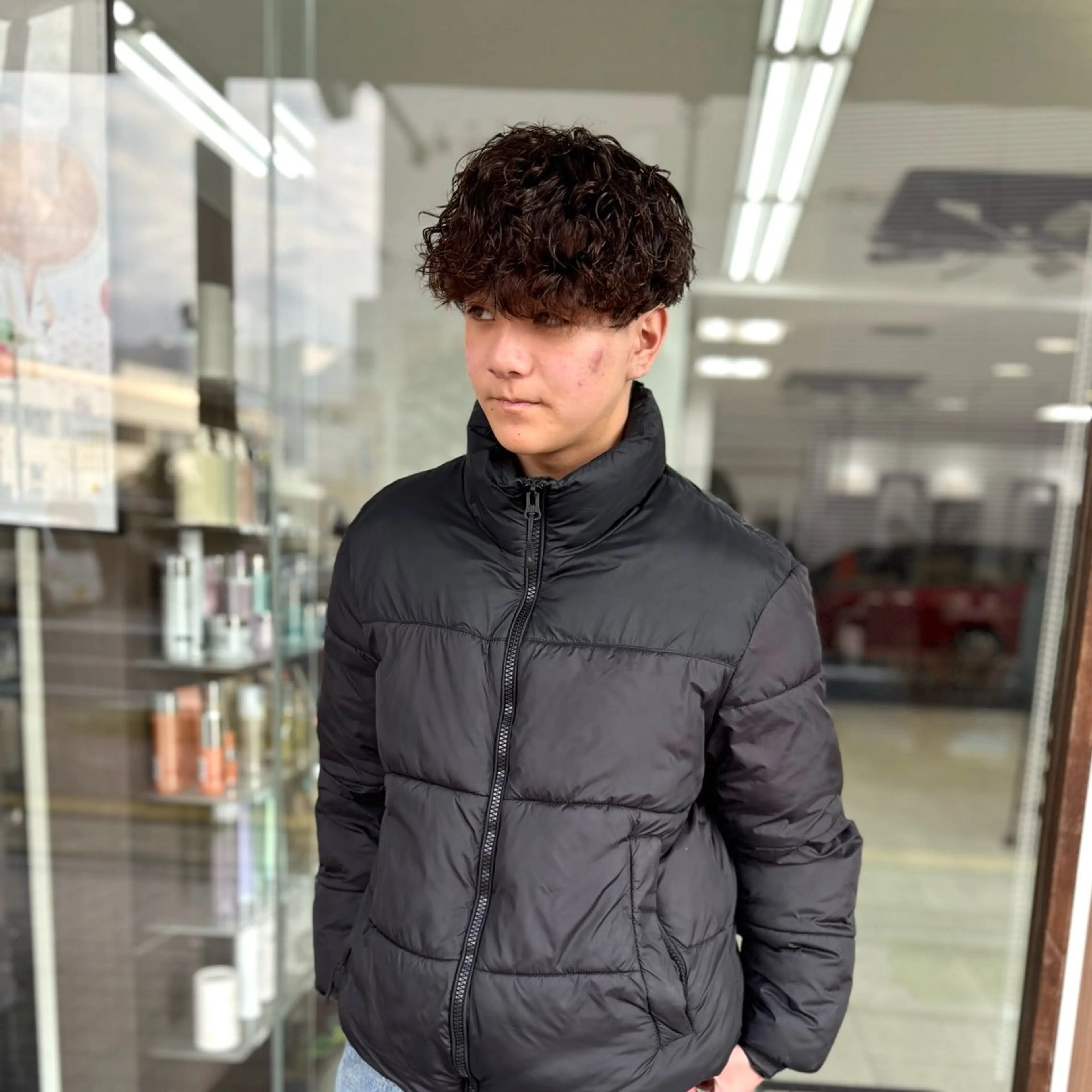 ショート パーマ メンズ 波巻きパーマ カット パーマ メンズパーマの達人 / タカシマダイスケのヘアスタイル