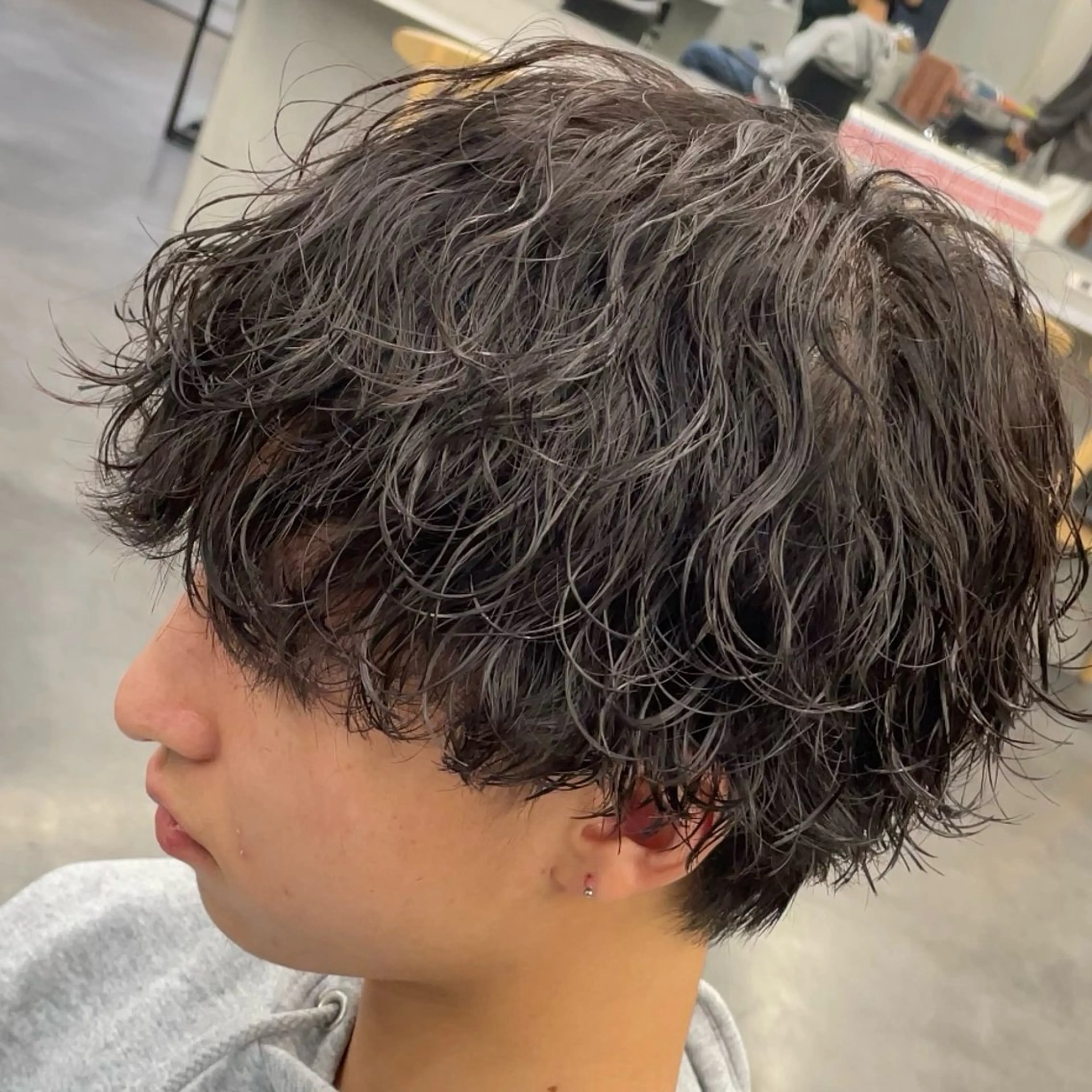 ミディアム パーマ ヘアアレンジ メンズ fifth Tokyo所属・fifth 石川 凪のヘアスタイル