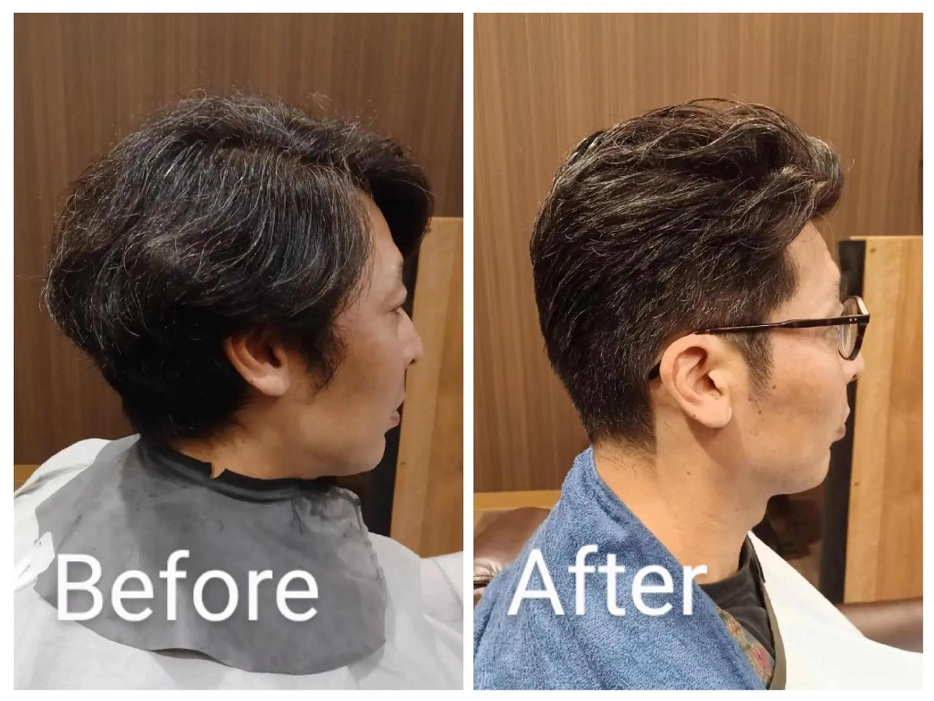 メンズ ミディアム BARBER 　STAG所属・BARBERSTAG 上拂恭平のヘアスタイル