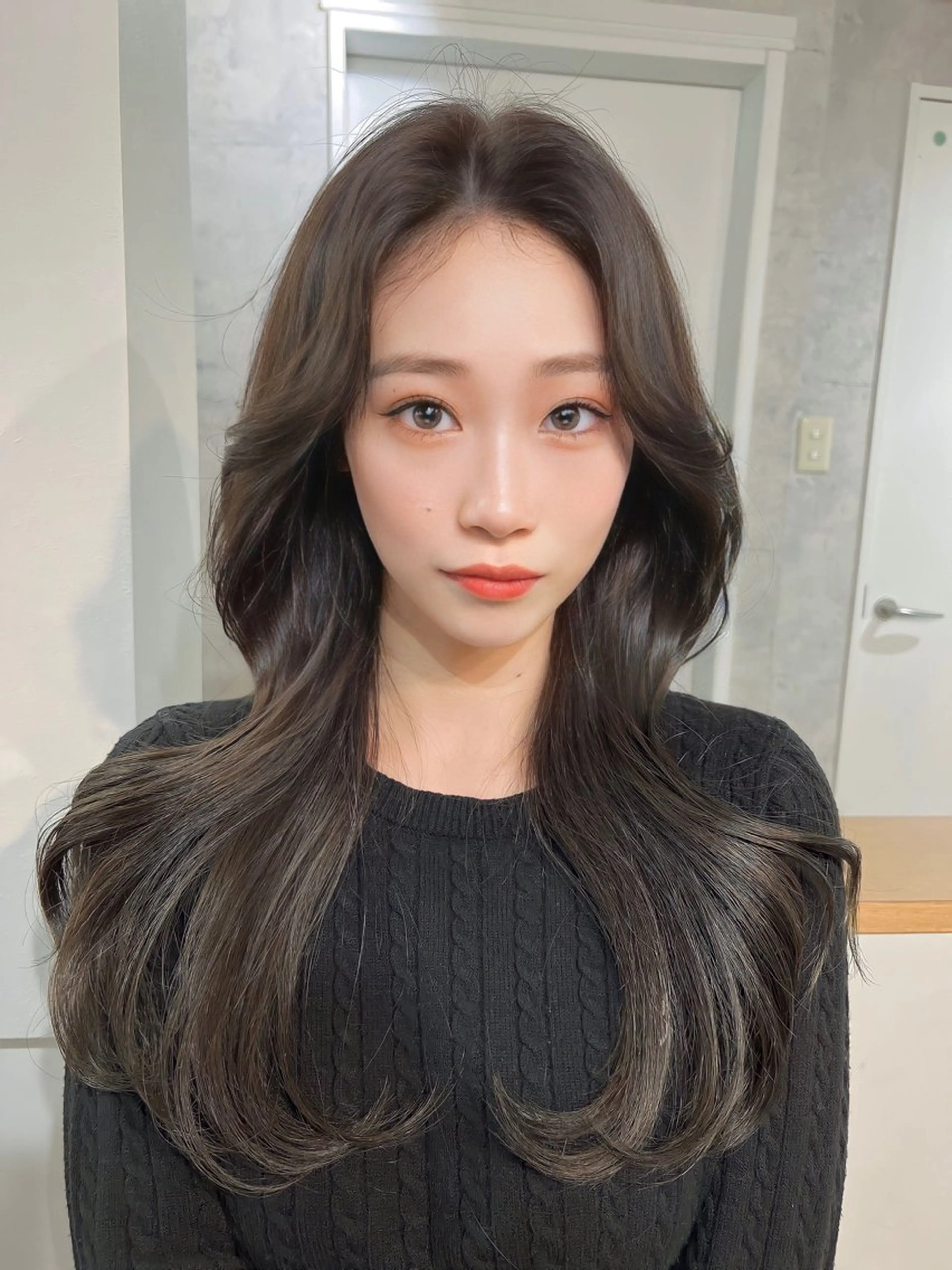 ロング カラー 韓国レイヤー/ 顔周り💕田中将吾のヘアスタイル