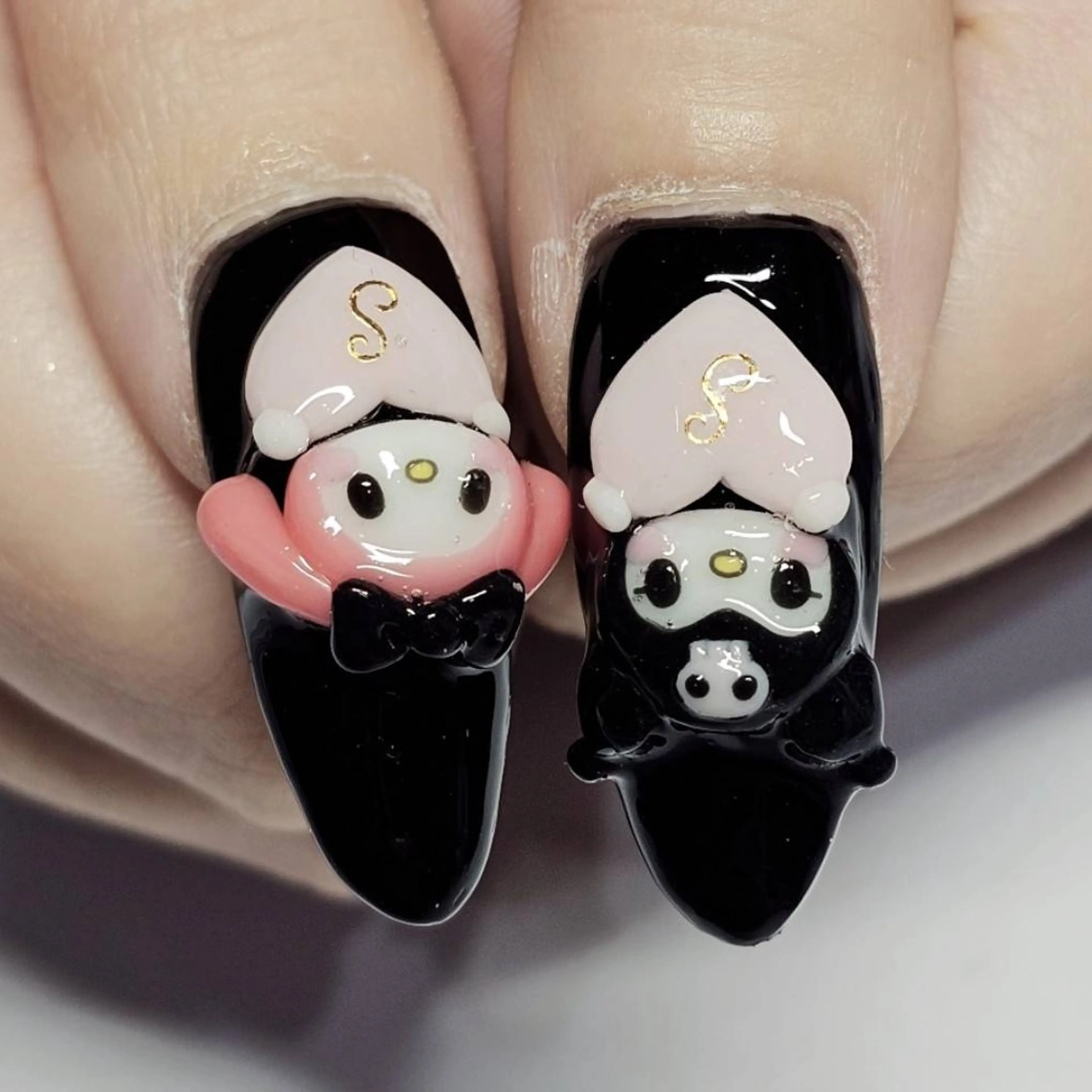 ネイル アートネイル ハート ワンカラーネイル リボン ハンドネイル よしだ ひろきのネイルデザイン