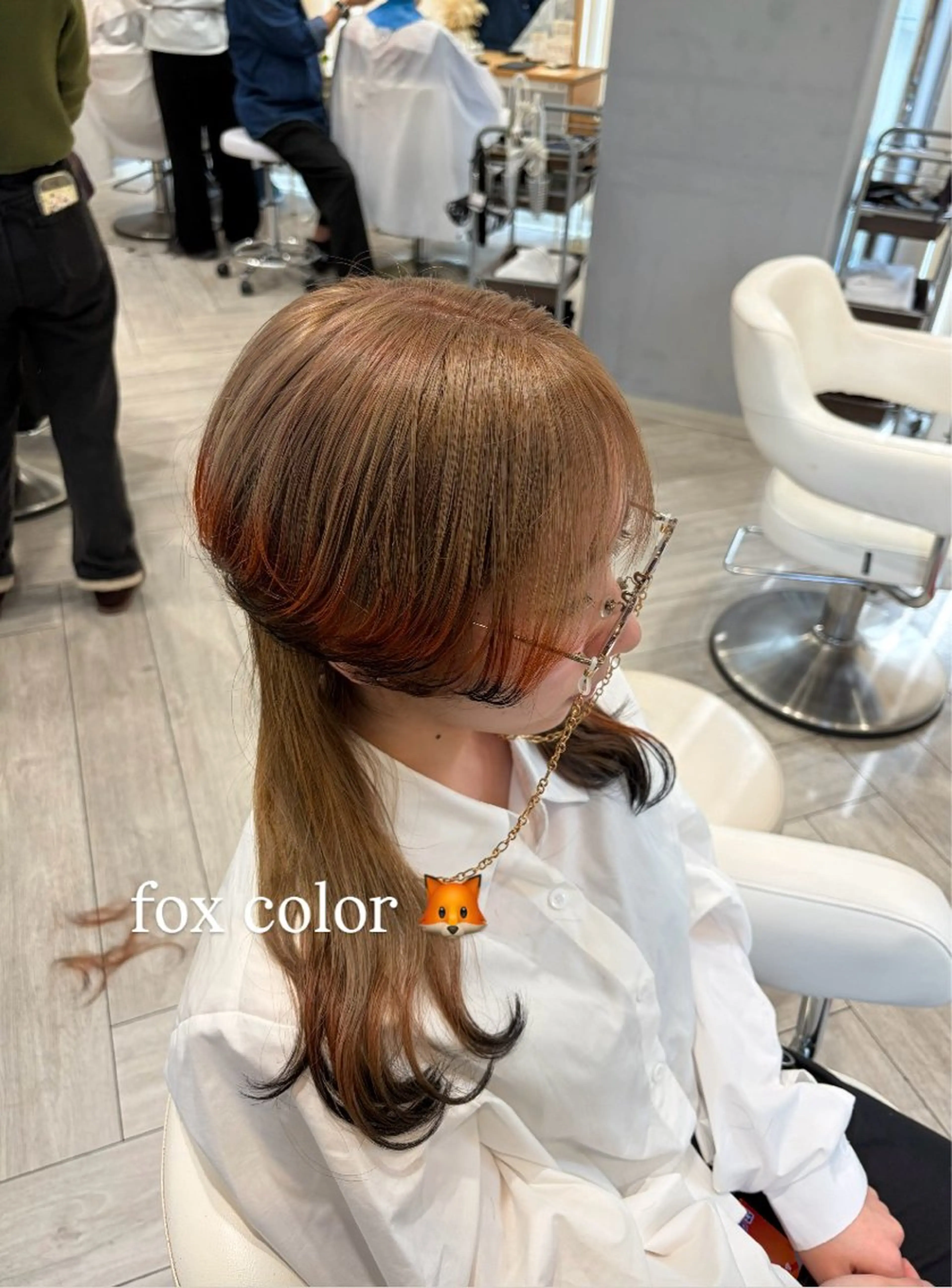 ロング カット ヘアカラー トリートメント 蓮池 愛海のヘアスタイル