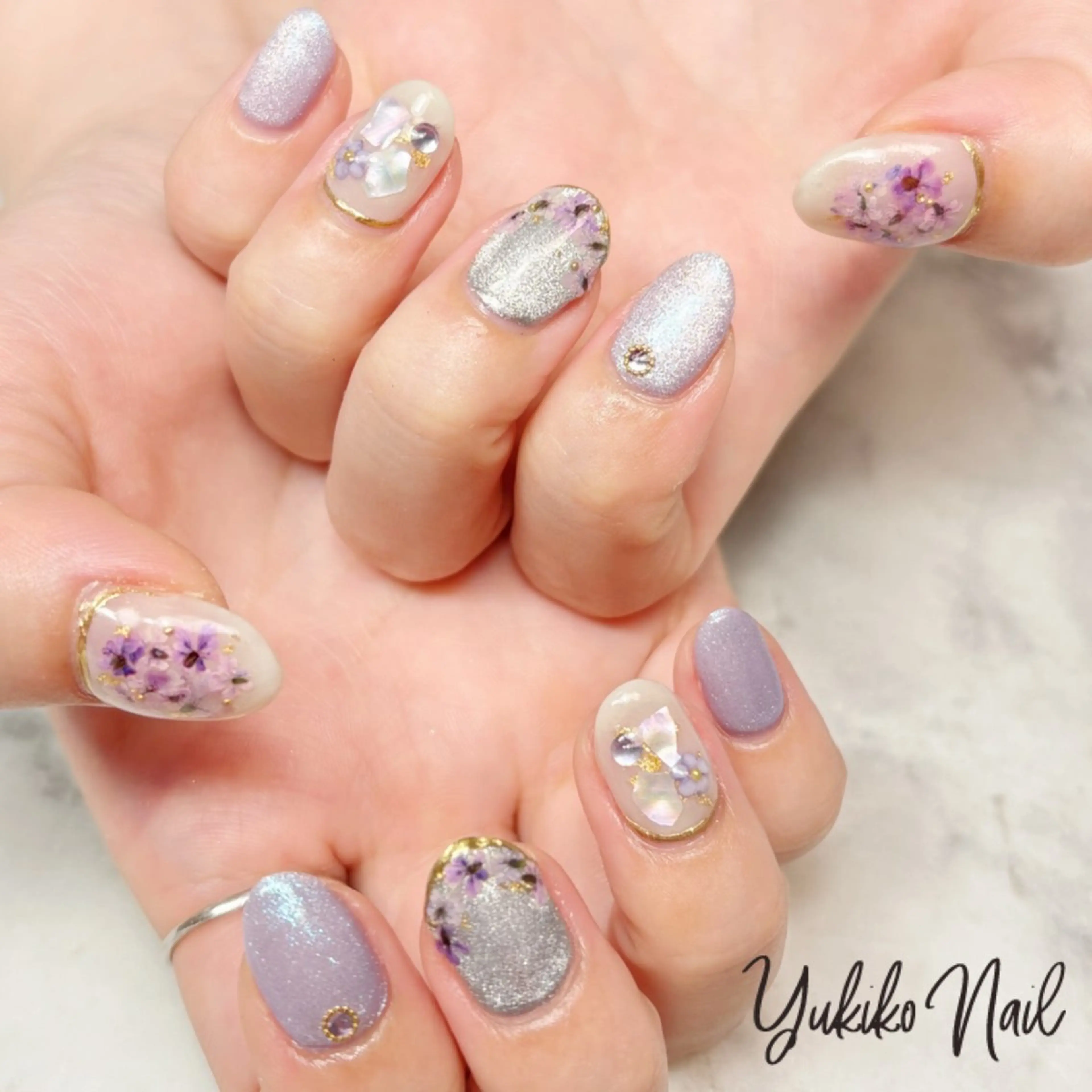 ネイル マグネットネイル ハンドネイル ユキコ ネイルのネイルデザイン