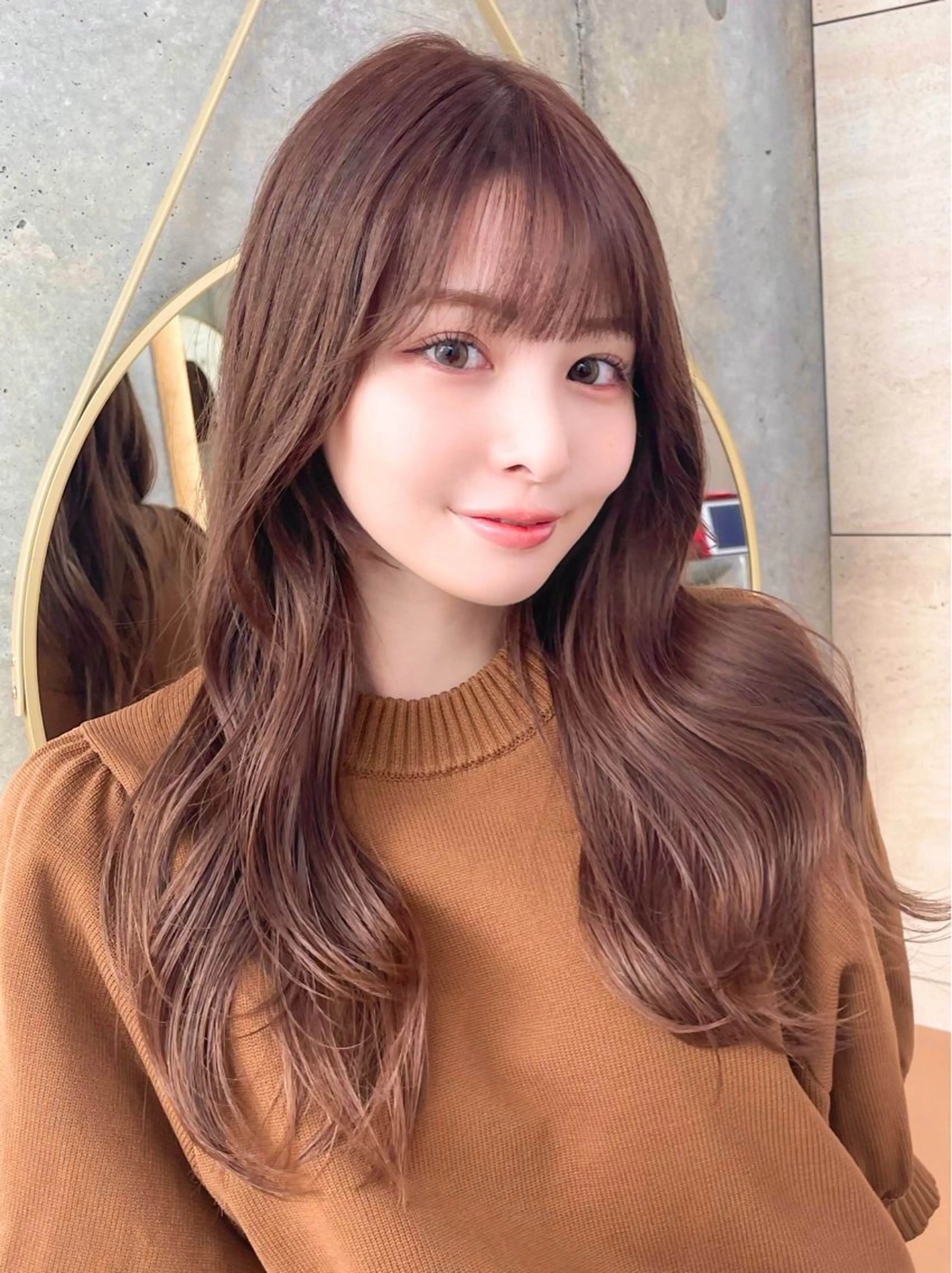 ロング カラー カット ヘアカラー トリートメント 韓国ヘア🇰🇷 レイヤー/芝春樹のヘアスタイル