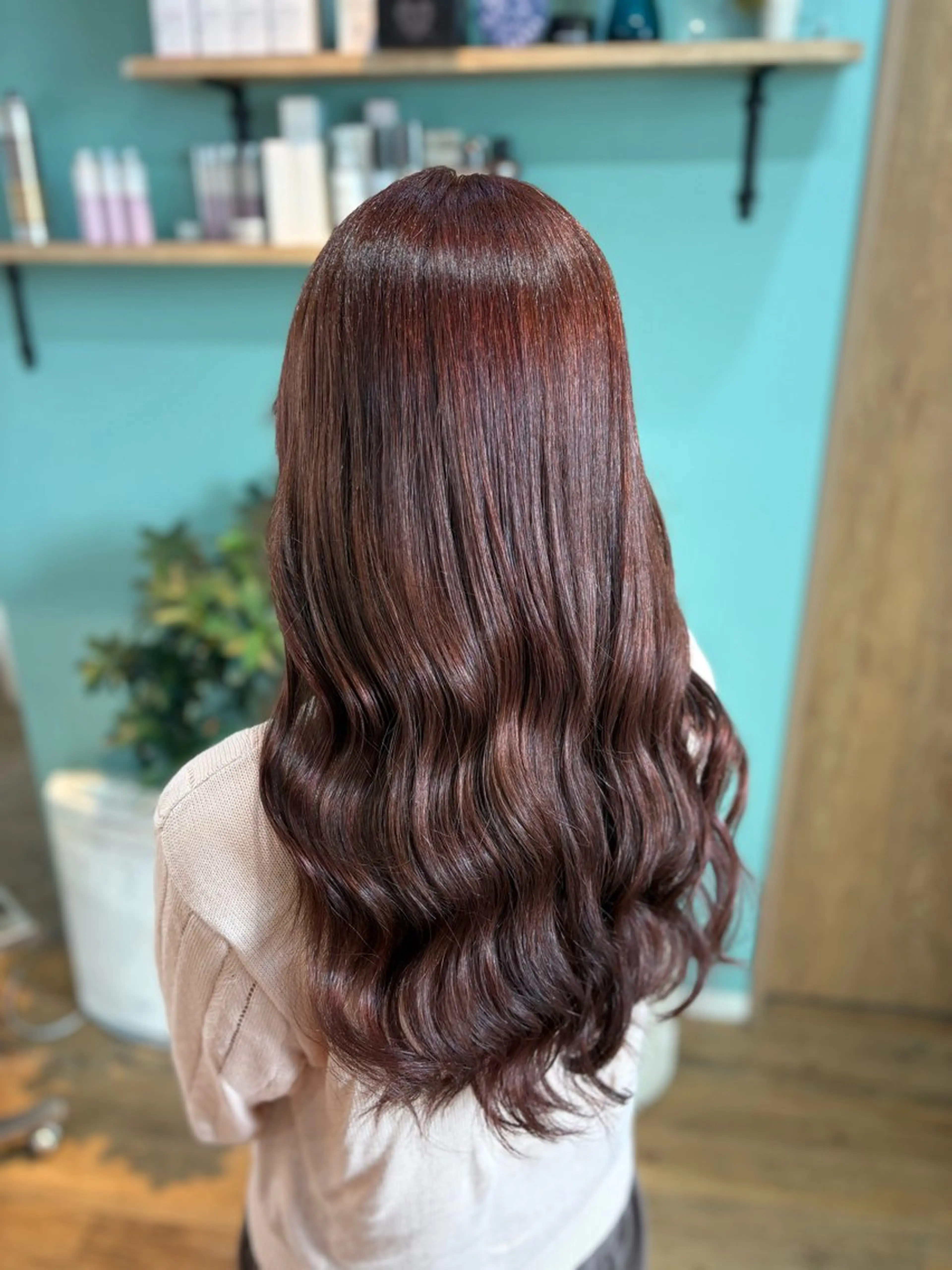 ロング チョコレートブラウン 🩵ReiNa 🩵のヘアスタイル