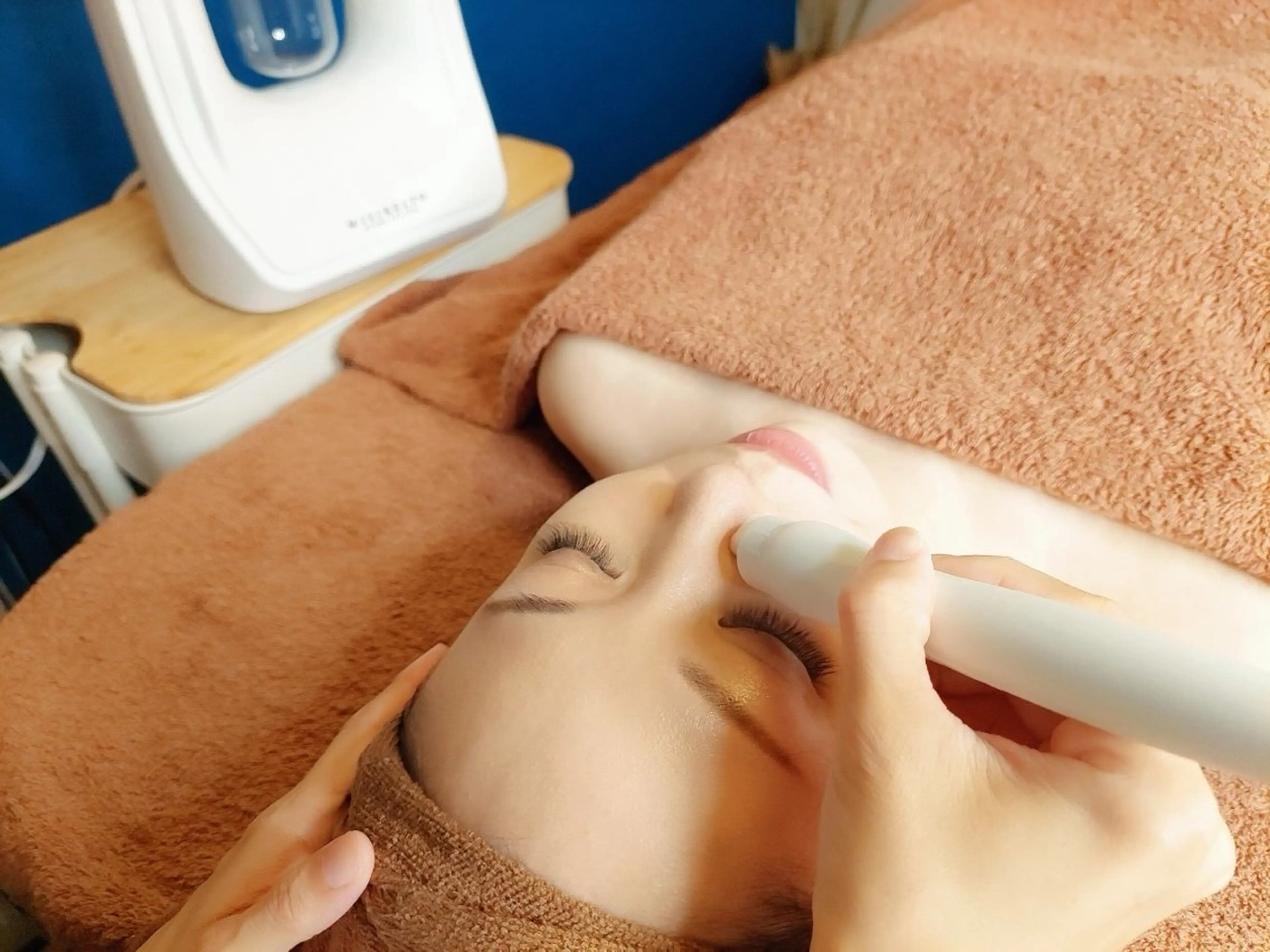 ☆ミニモ限定価格☆【黒ずみ・毛穴汚れ・いちご鼻】水素毛穴洗浄フェイシャル☆毛穴引き締め鎮静パック付き♡　45分の写真