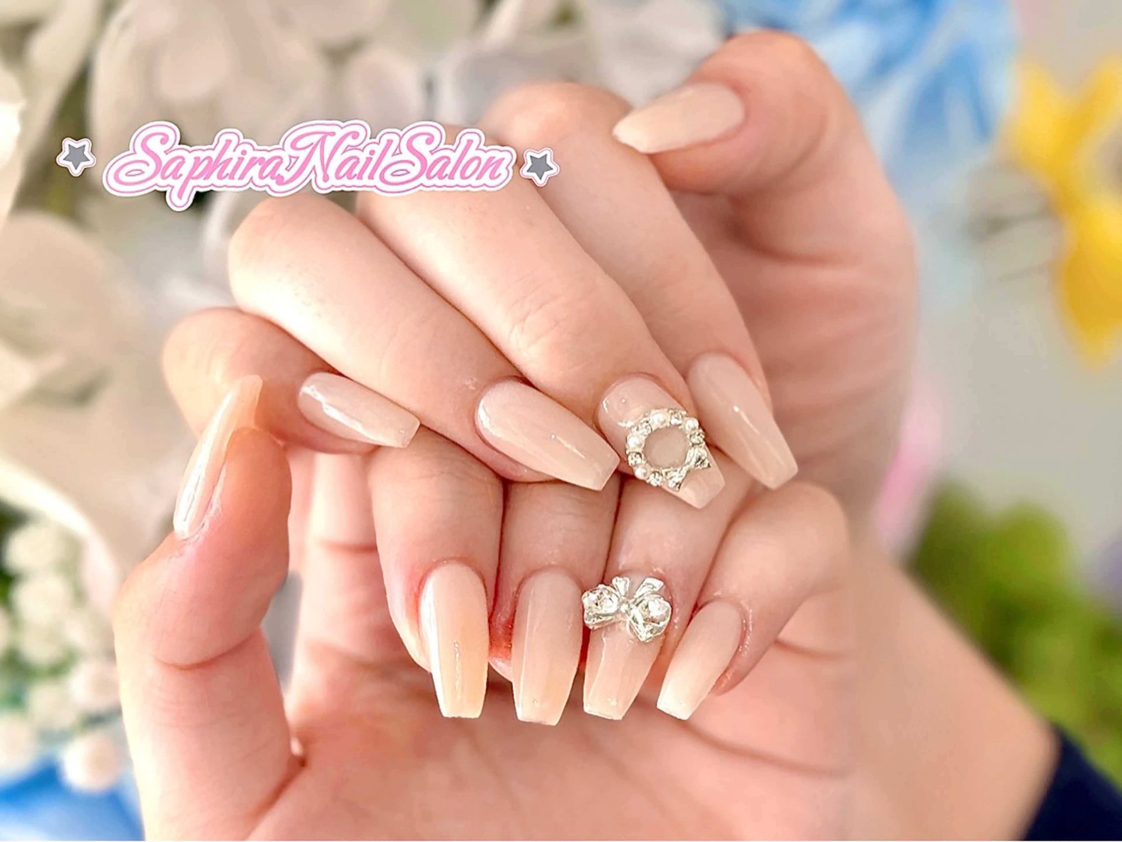 カラー ハンドネイル Saphiraネイル サロン錦糸町のネイルデザイン
