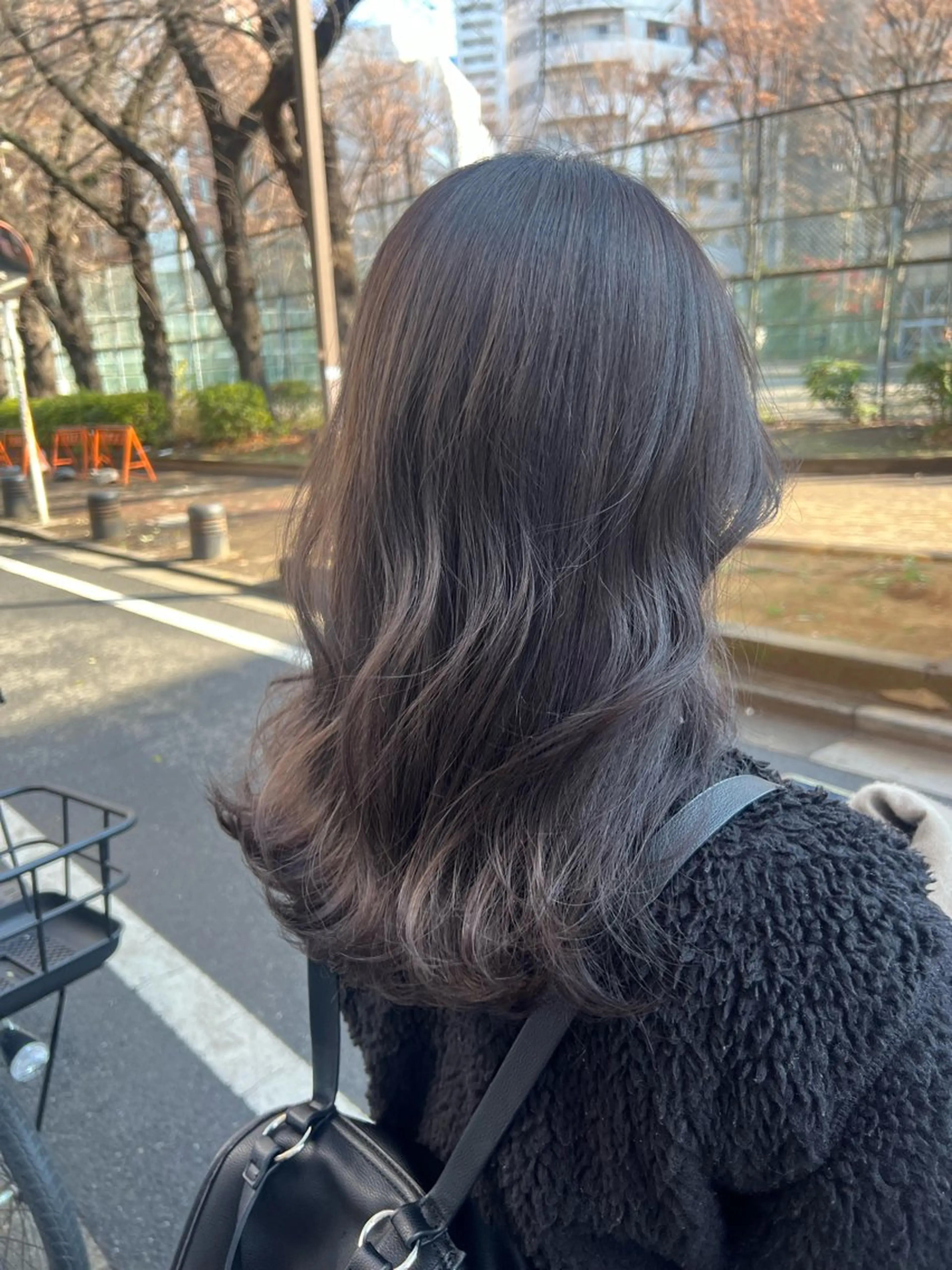 セミロング カラー 🥀韓国ヘア🥀 宮津真菜のヘアスタイル