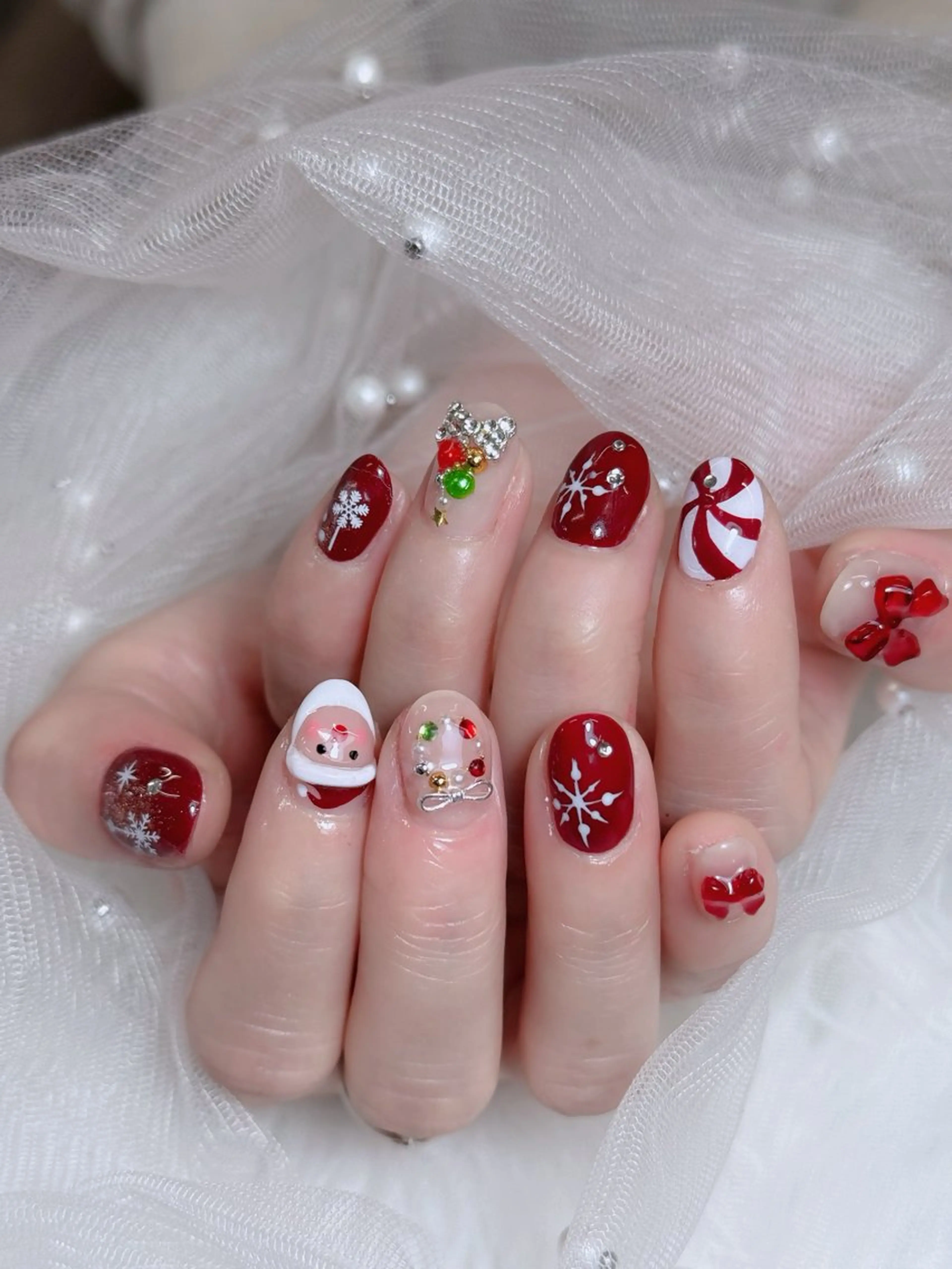 ネイル オーロラネイル チークネイル フットネイル フレンチネイル ハロウィン ハンドネイル Lumi Nail 新大久保3‘のネイルデザイン