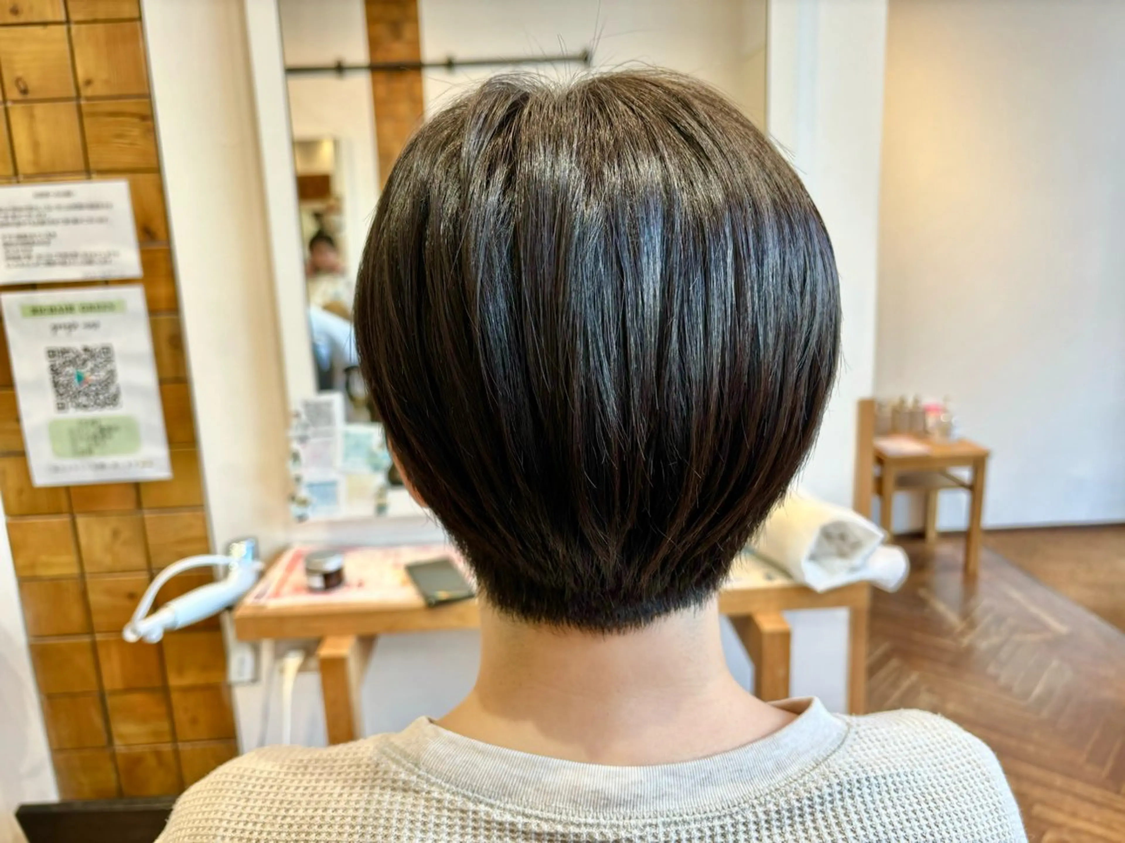 ショート パーマ ボブ ショートヘア 縮毛矯正 秋山知穂🌸縮毛矯正 ショートお任せ🌸のヘアスタイル