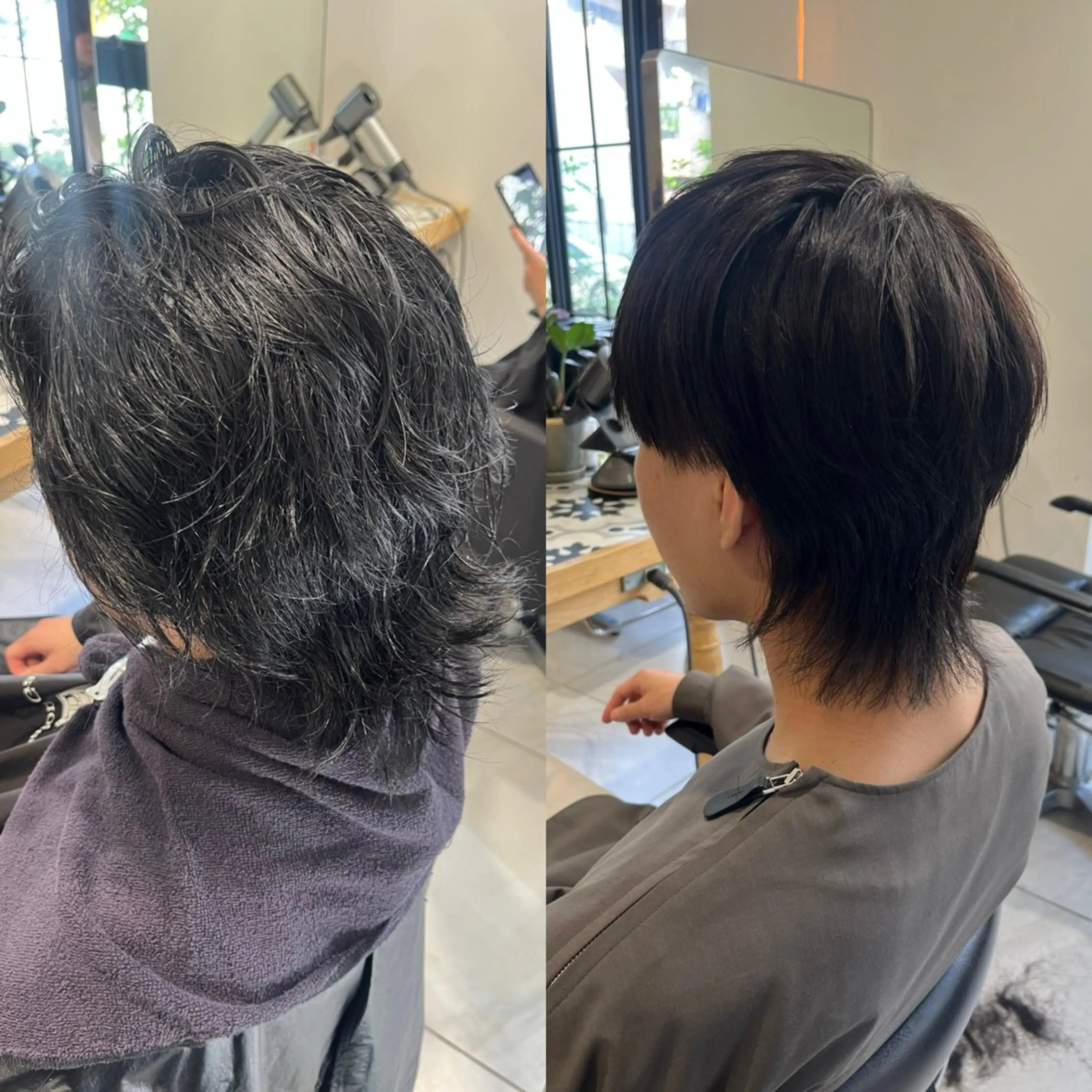 パーマ メンズ 縮毛矯正 ストレートパーマ 縮毛矯正 トリートメント ナミ🩶暗髪/暖色 ❤️/透明感/縮毛のヘアスタイル