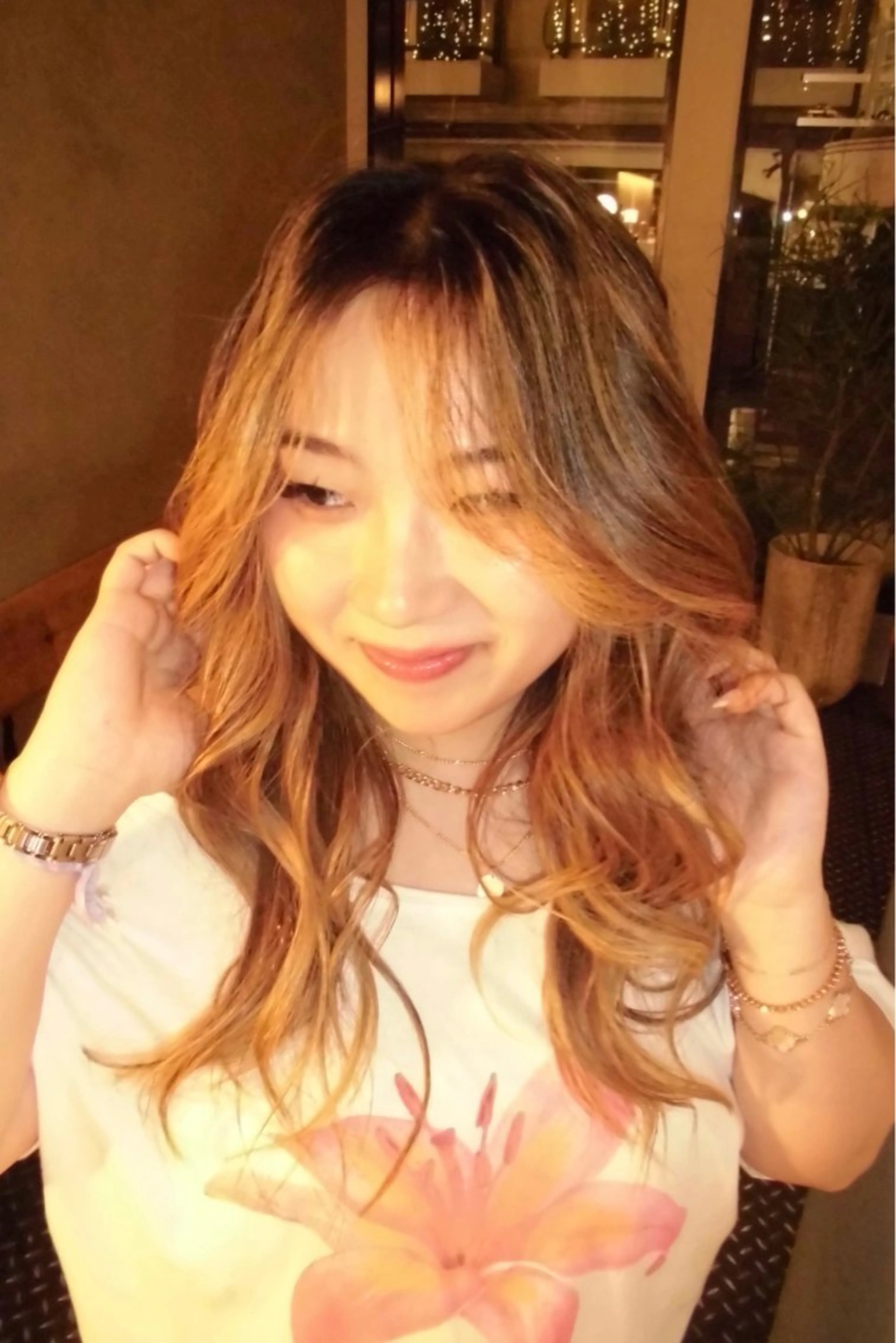 ロング カラー ヘアアレンジ ヘアカラー トリートメント ヘッドスパ marino マリノのヘアスタイル