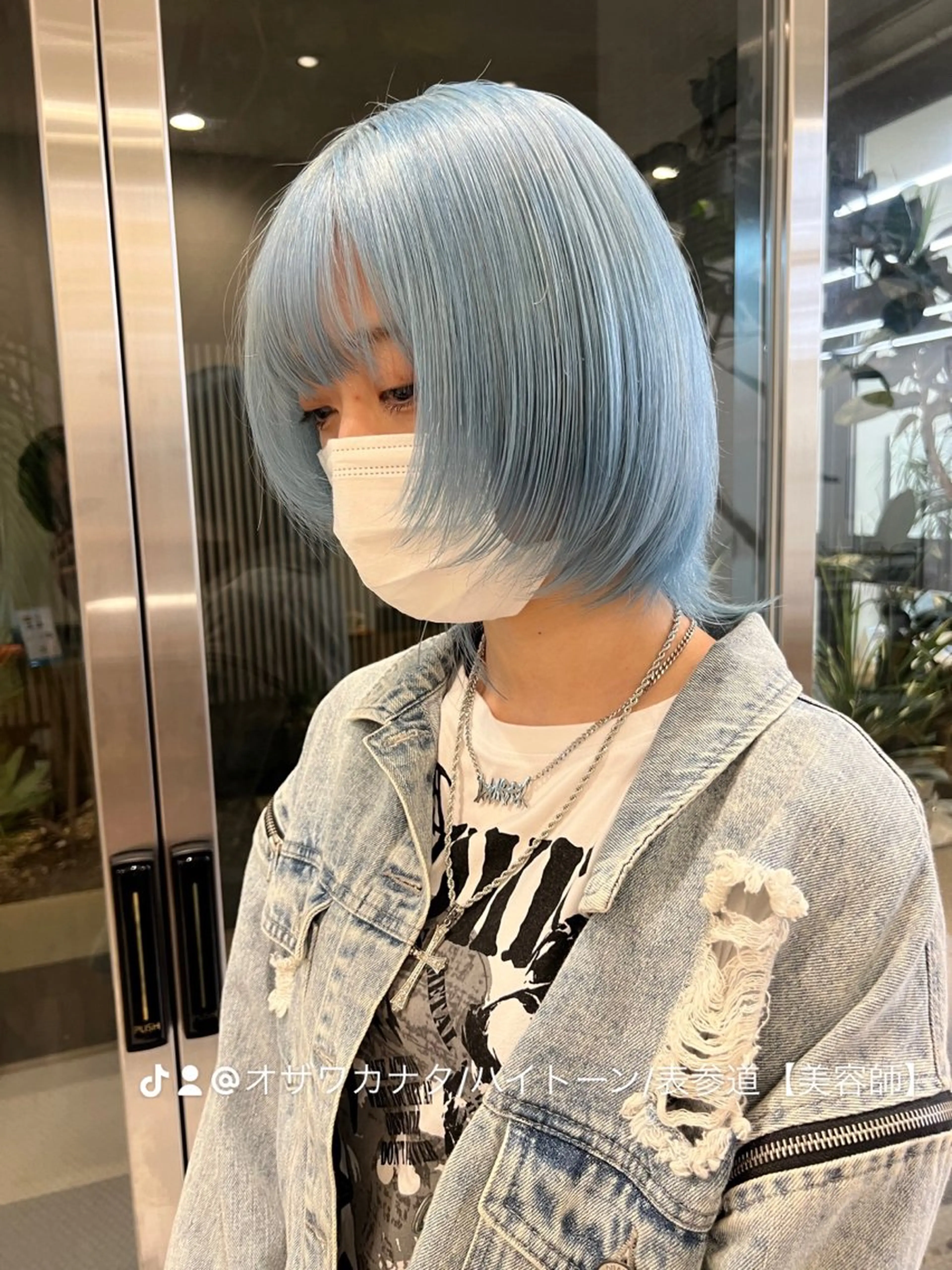 ミディアム カラー ブリーチ ハイトーンカラー カット ヘアカラー トリートメント belle   表参道　terrace所属・抜きっぱなしブロンド /ハイトーン/カナタのヘアスタイル