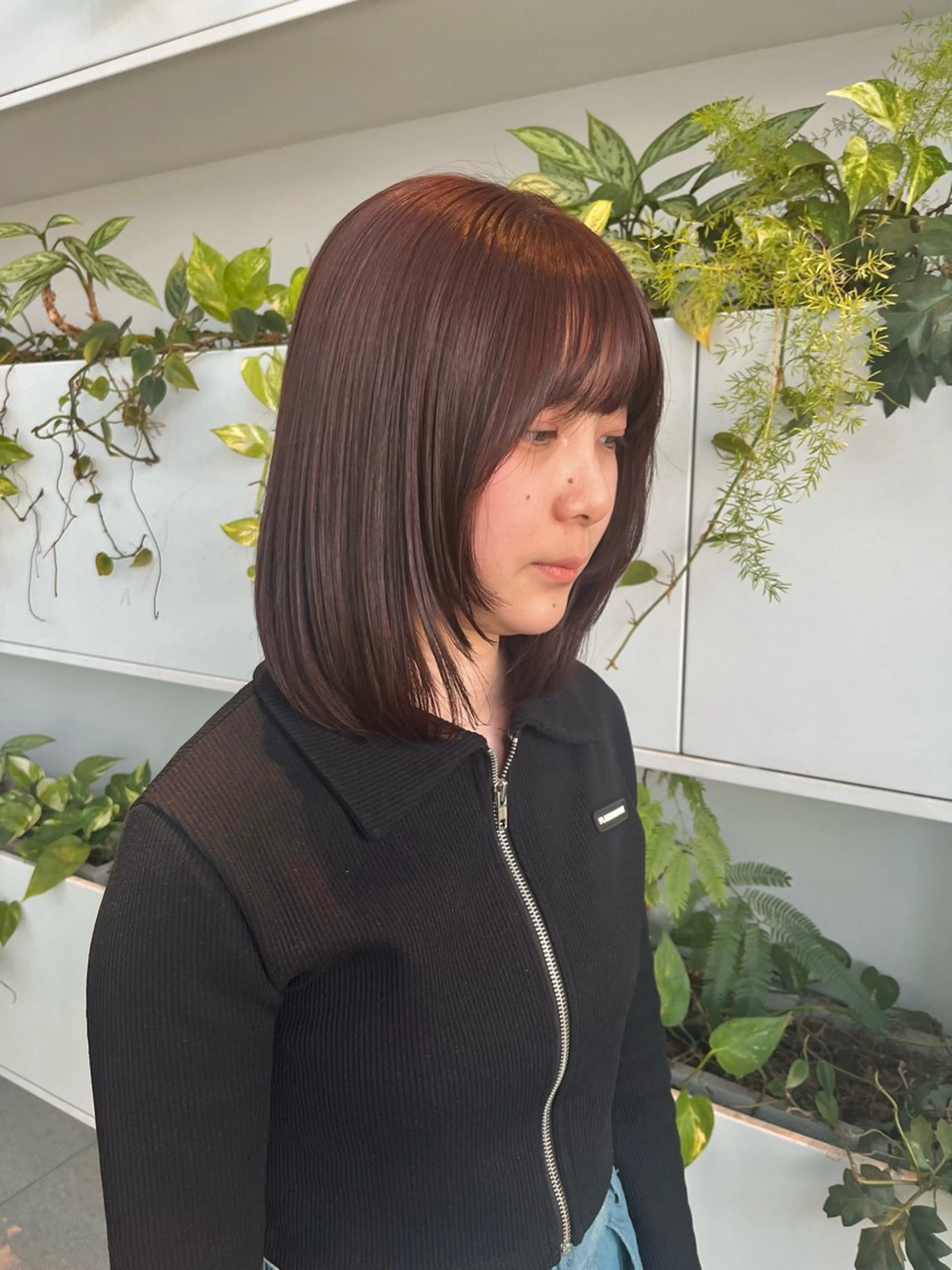 ミディアム カラー 卒業式のヘアスタイル カット ヘアカラー くさかみさき🌼暖色 /耳つぼ/オタク🌼のヘアスタイル