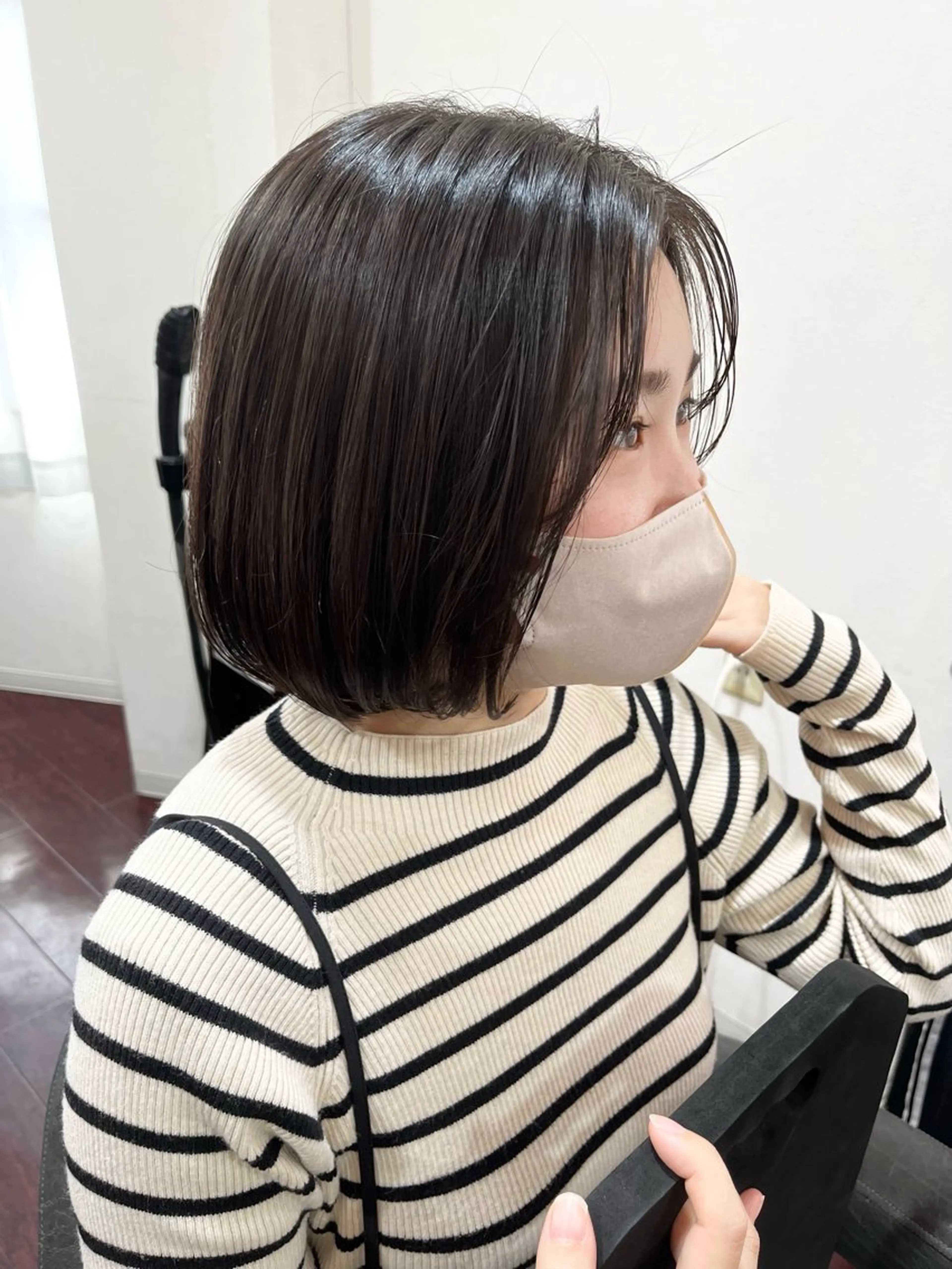 ショート ボブ 顔まわりレイヤー 顔周りカット 韓国風ヘア レイヤーカット 高槻/LOREM/ Akiraのヘアスタイル