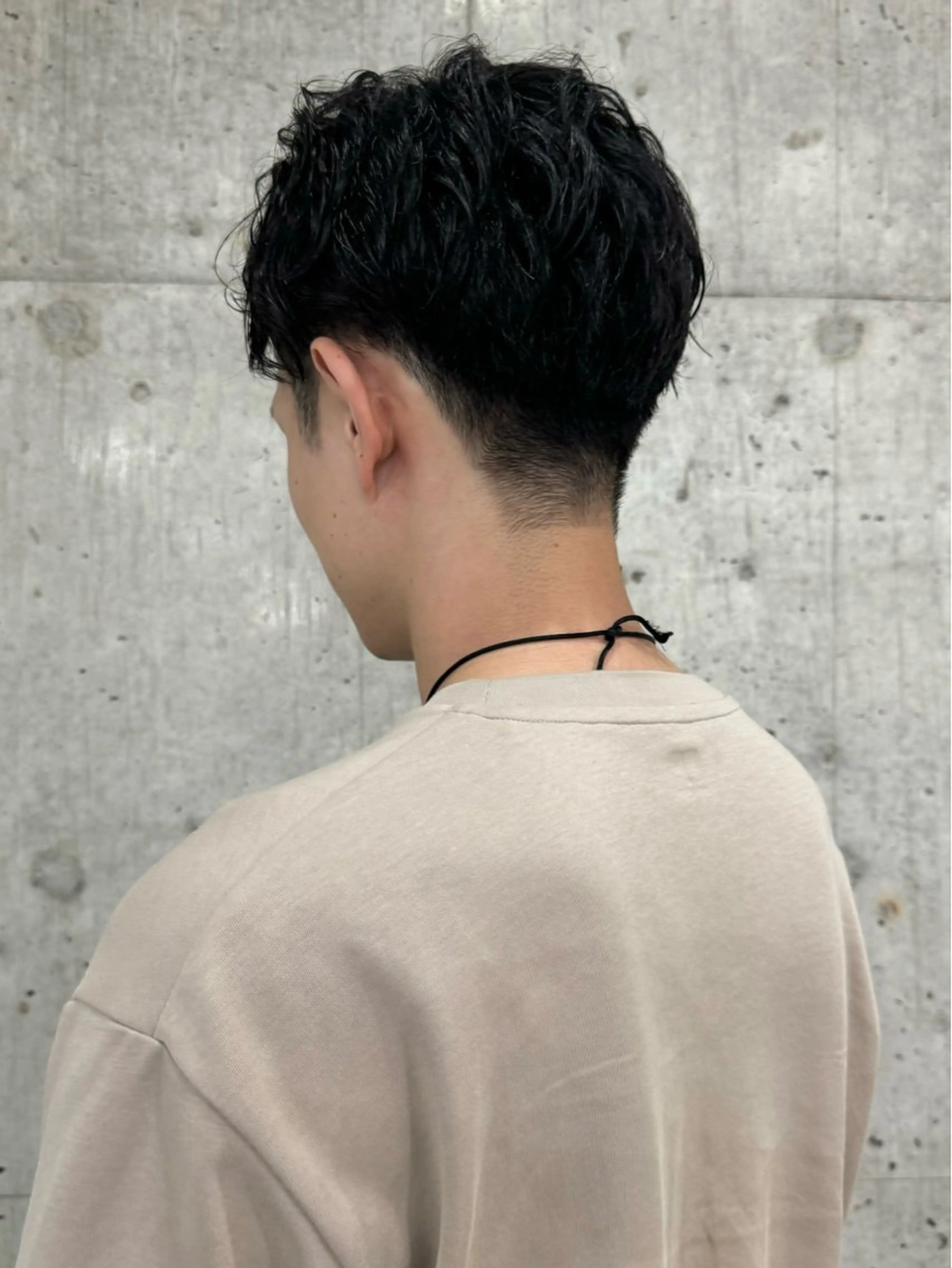 メンズ 切りっぱなしボブ/ ブリーチカラー/大塚のヘアスタイル