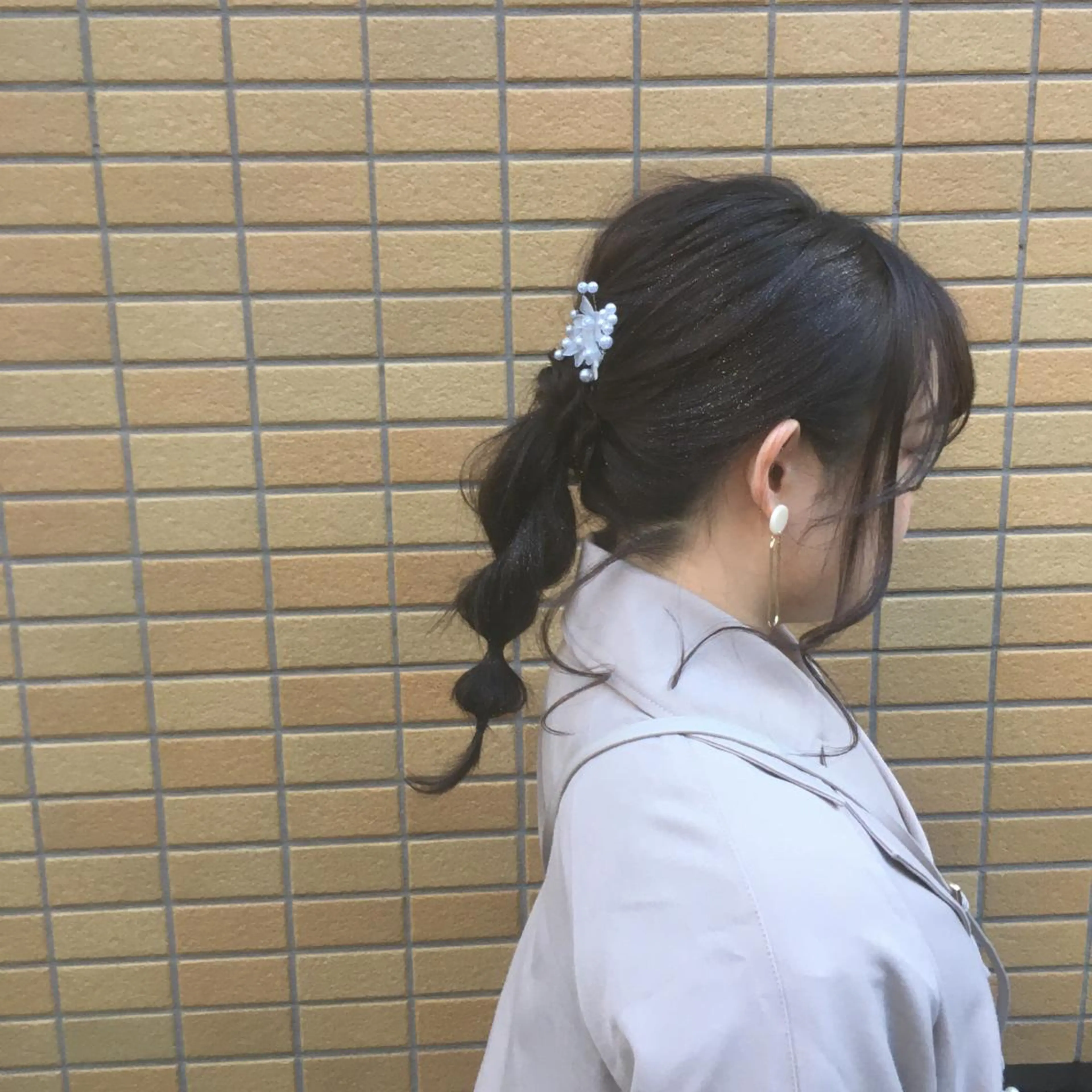 セミロング ヘアアレンジ ヘアセット しのはら まどかのヘアスタイル