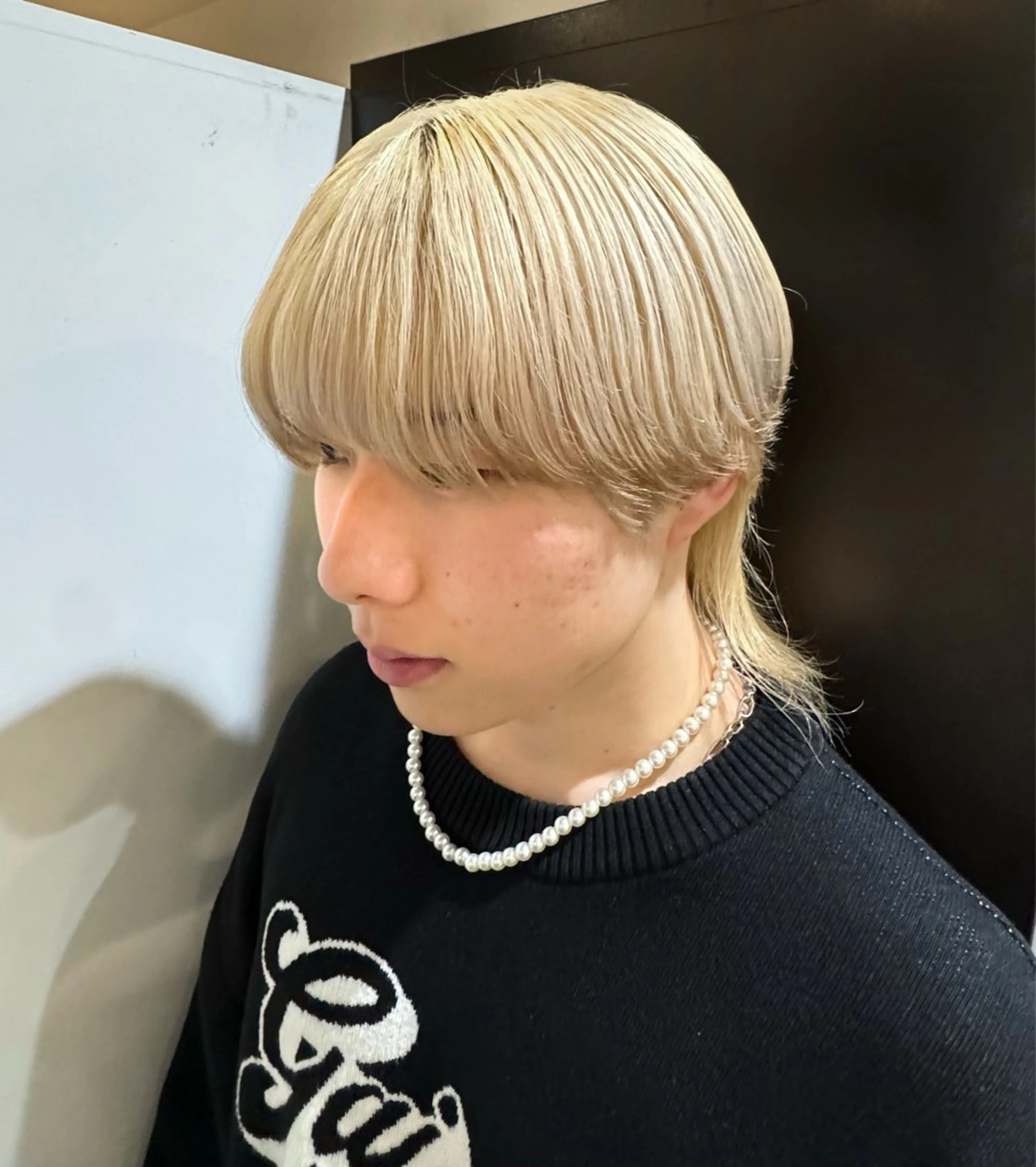 カラー メンズ メンズブリーチ ブリーチ ブロンド ハイトーン/デザイン カラー／悠斗のヘアスタイル