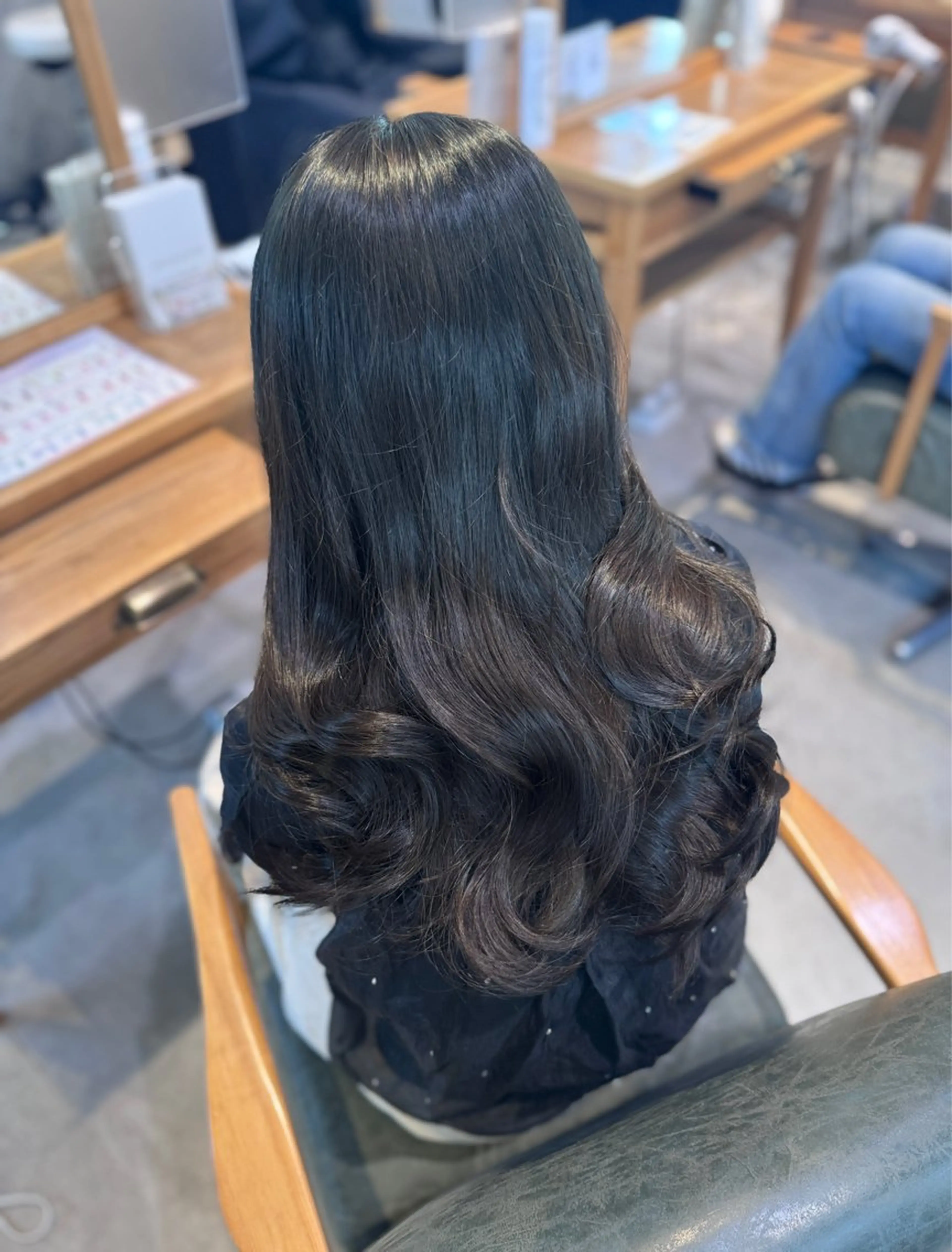 ロング カラー ヘアカラー トリートメント 韓国スタイル /一那のヘアスタイル