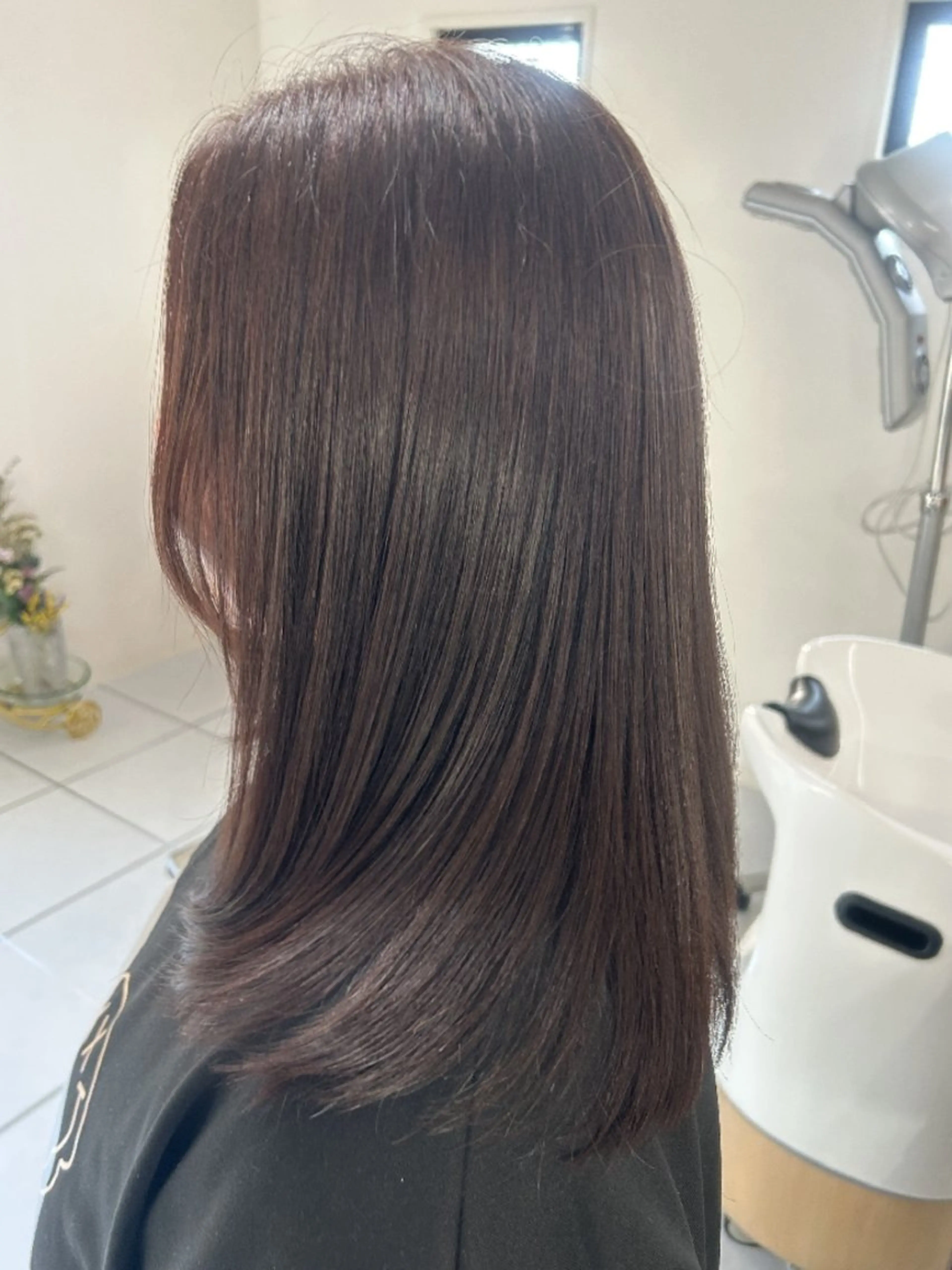 カラー ロング カット ヘアカラー トリートメント ma cherie naoのヘアスタイル