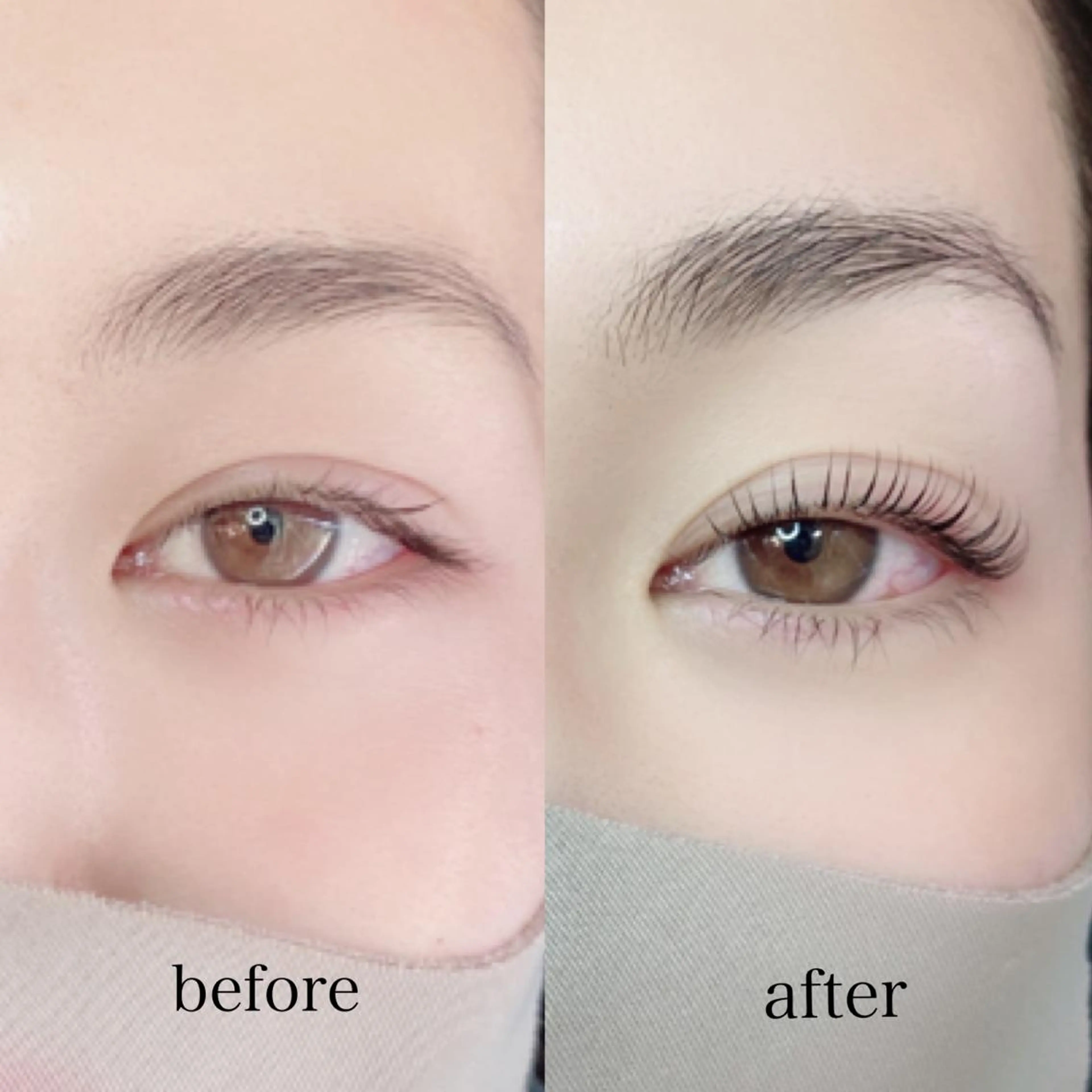 マツエク・マツパ カラーマツエク フラットラッシュ 韓国風マツエク パリジェンヌラッシュリフト まつげパーマ オーダーメイドまつげ ＆まゆげ.RIKAのマツエク・マツパデザイン