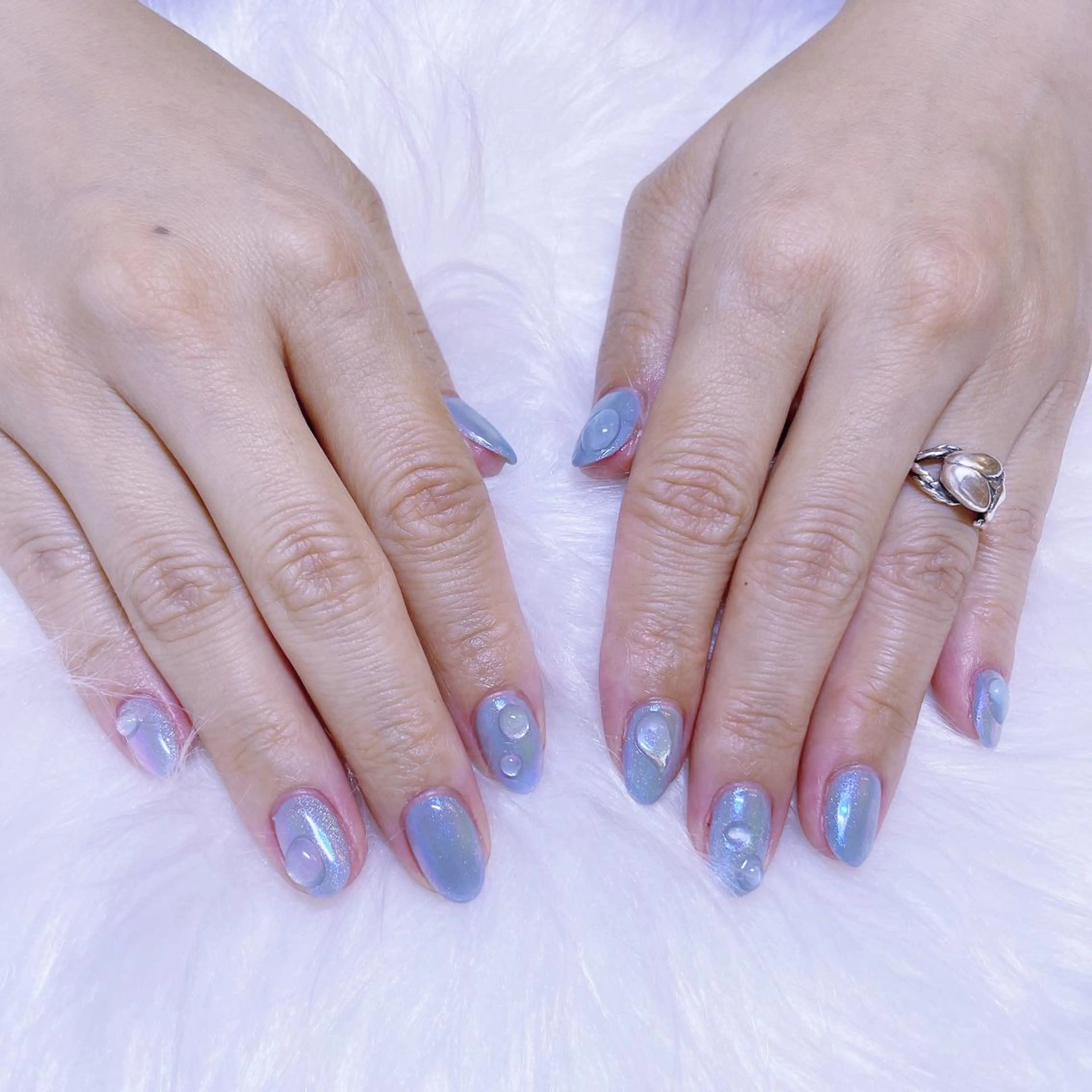 ネイル フラッシュネイル 韓国ネイル マグネットネイル メンズネイル 持ち込み Amour baseのネイルデザイン