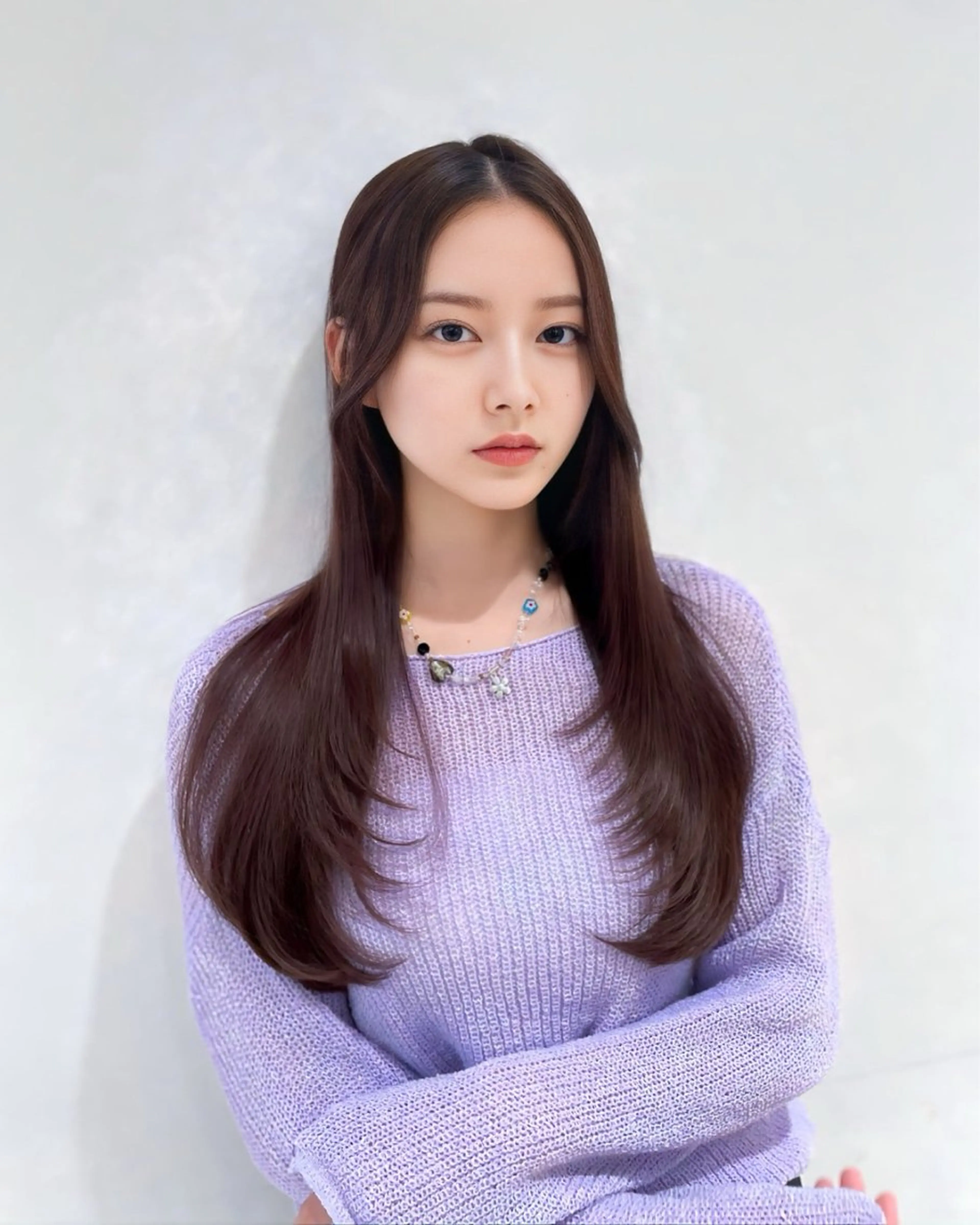 ロング 映える顔まわり/前髪 特化 💗 ユキマのヘアスタイル