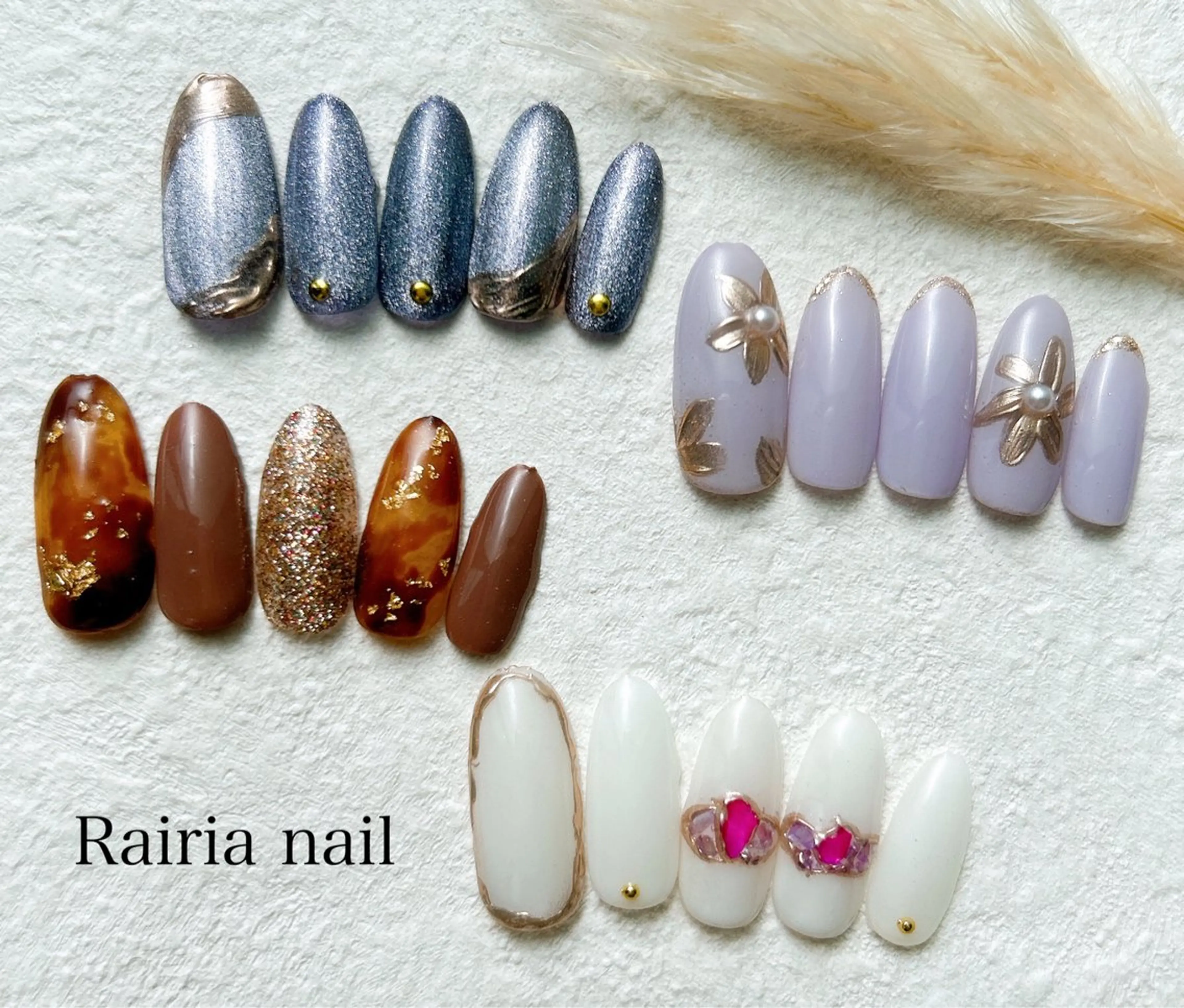 ネイル アートネイル ジェルネイル 持ち込み ニュアンスネイル パラジェル Rairia nail本八幡店のネイルデザイン