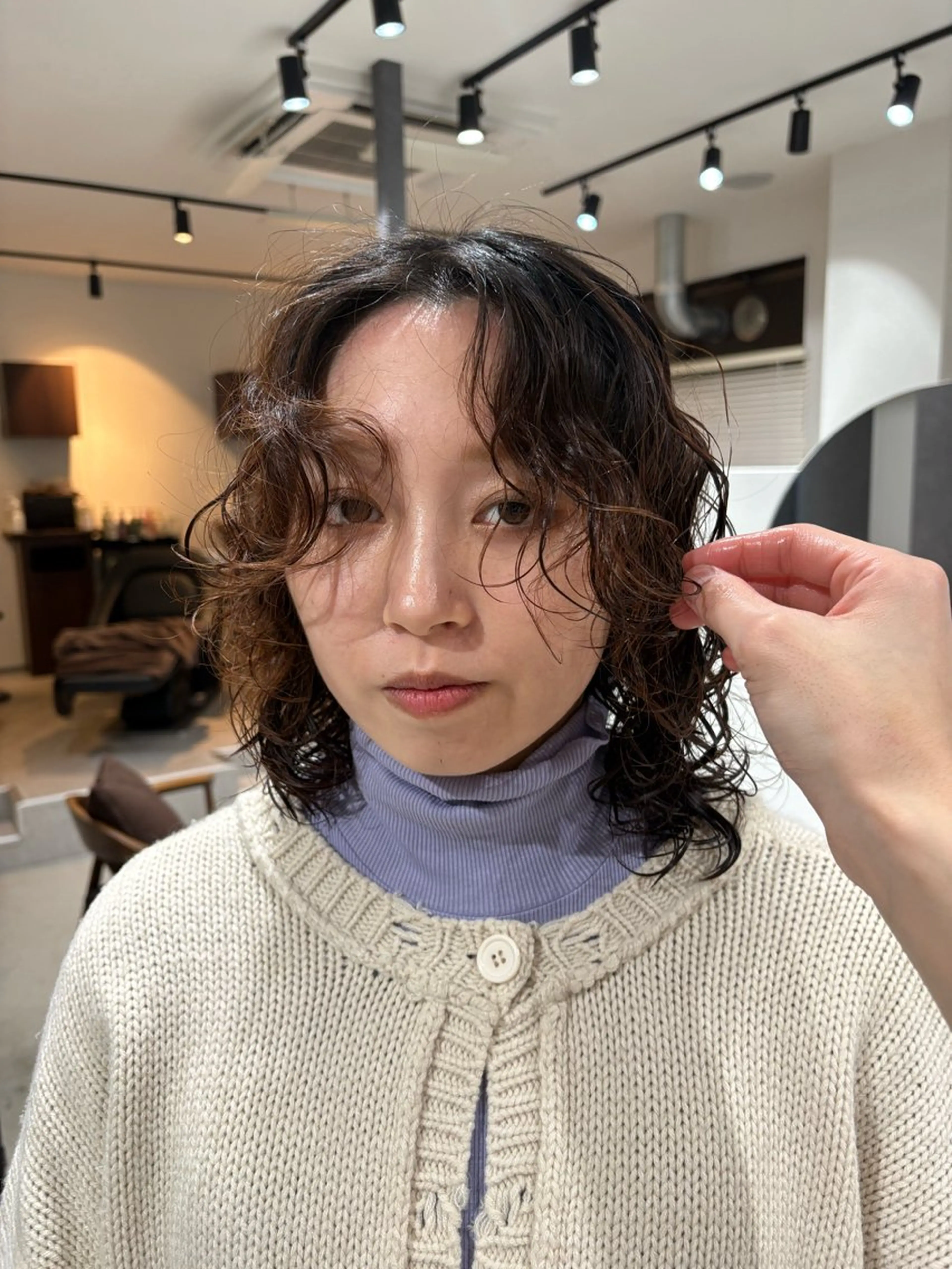 ミディアム パーマ ミディアムパーマ ウルフカット ボブ/レイヤー /河内温太のヘアスタイル