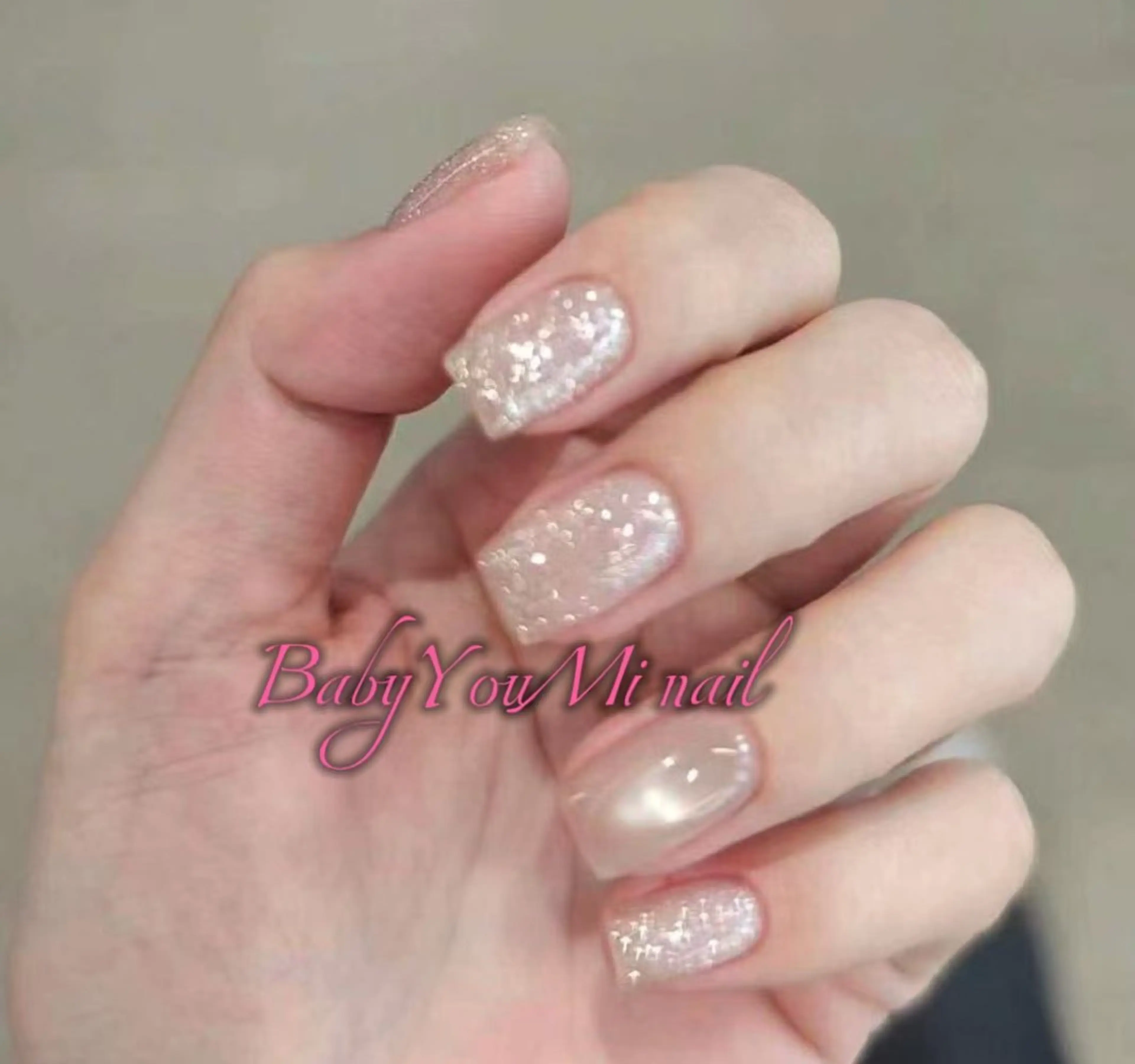ネイル オーロラネイル フラワーネイル フットネイル フレンチネイル ジェルネイル ハンドネイル BabyYouMi ねねのネイルデザイン