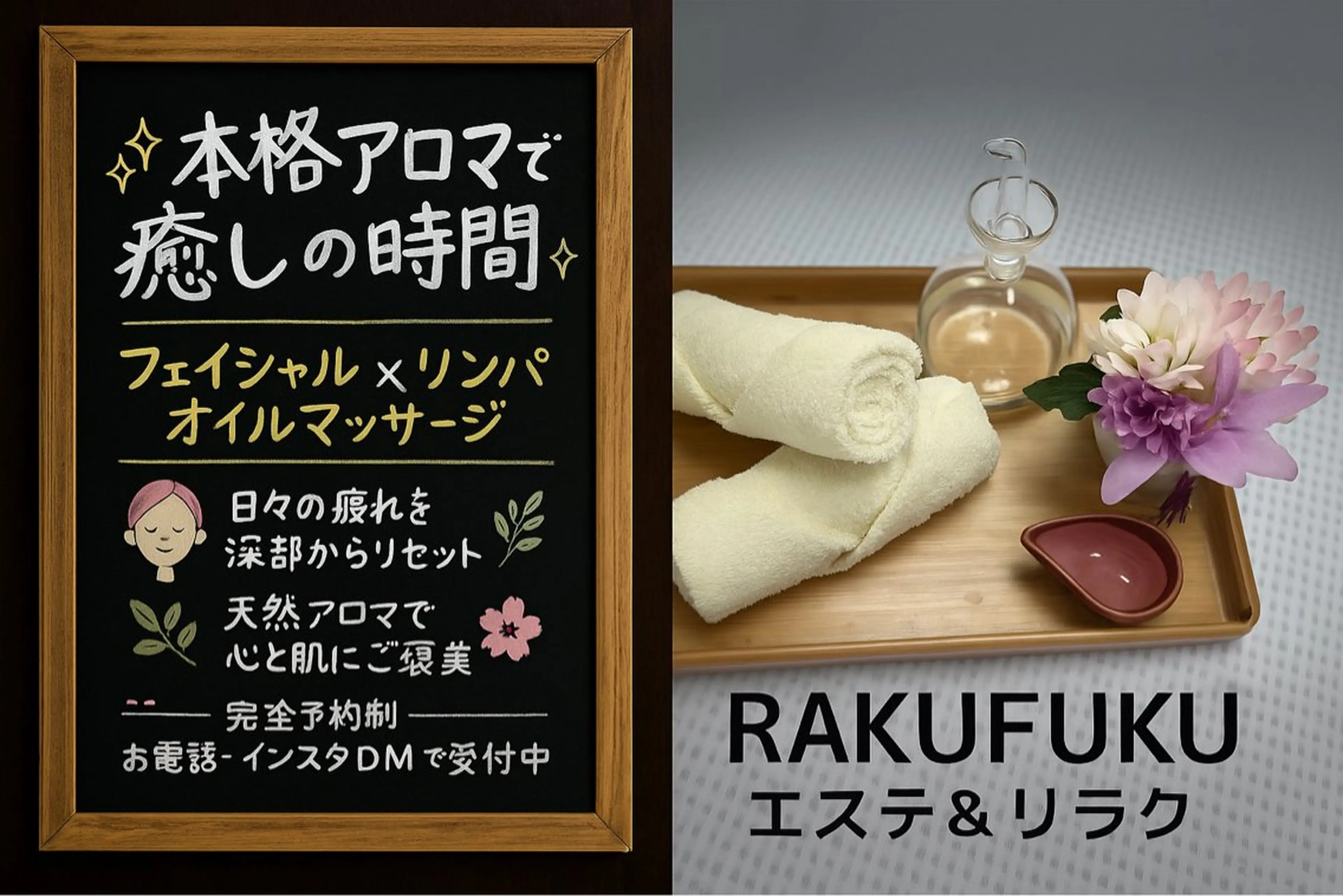 メンズ 楽福RAKUFUKUエステ&リラク所属・楽福 RAKUFUKUのエステ・リラクイメージ