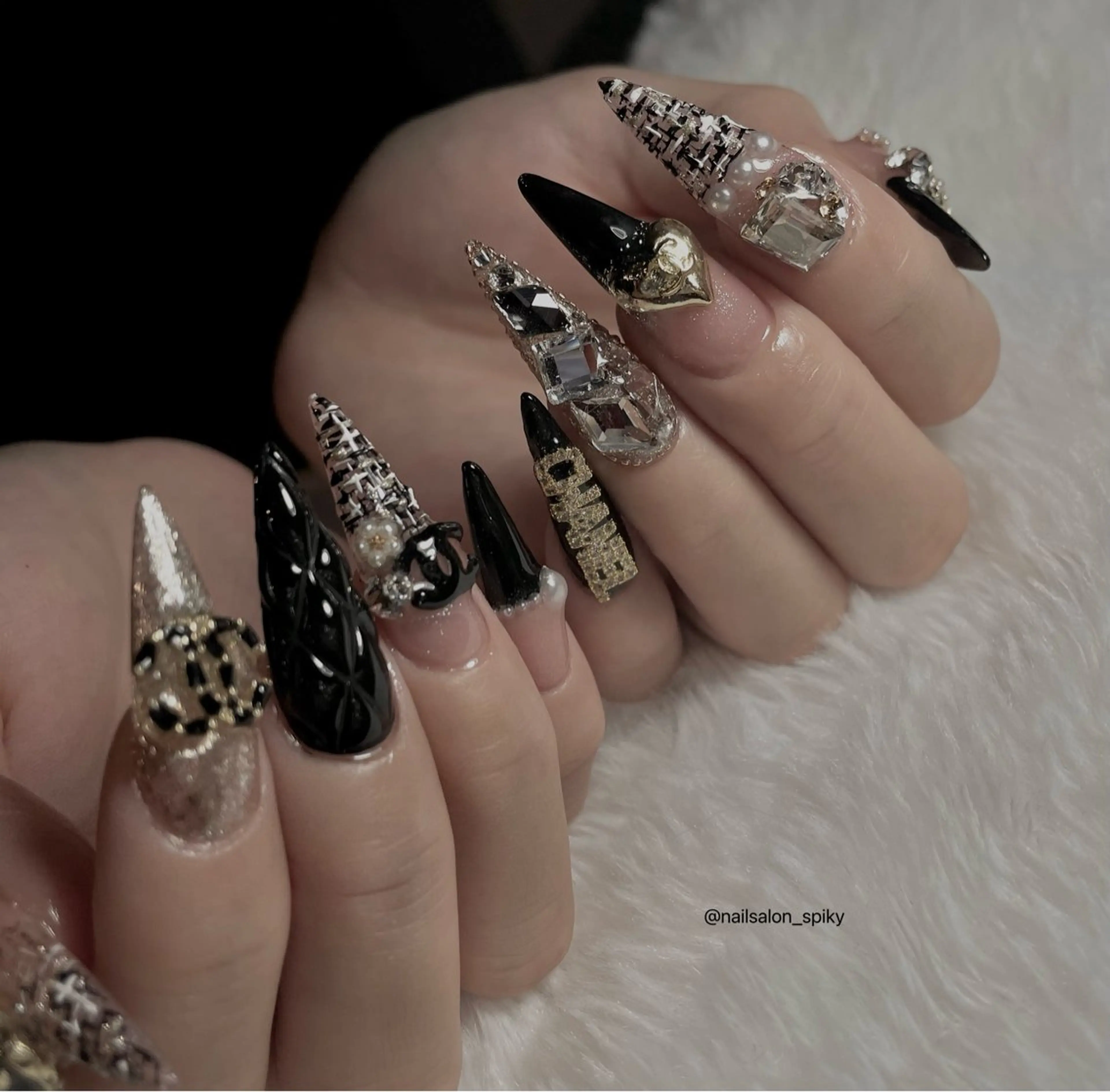 ネイル Spiky とうげ ふうかのネイルデザイン