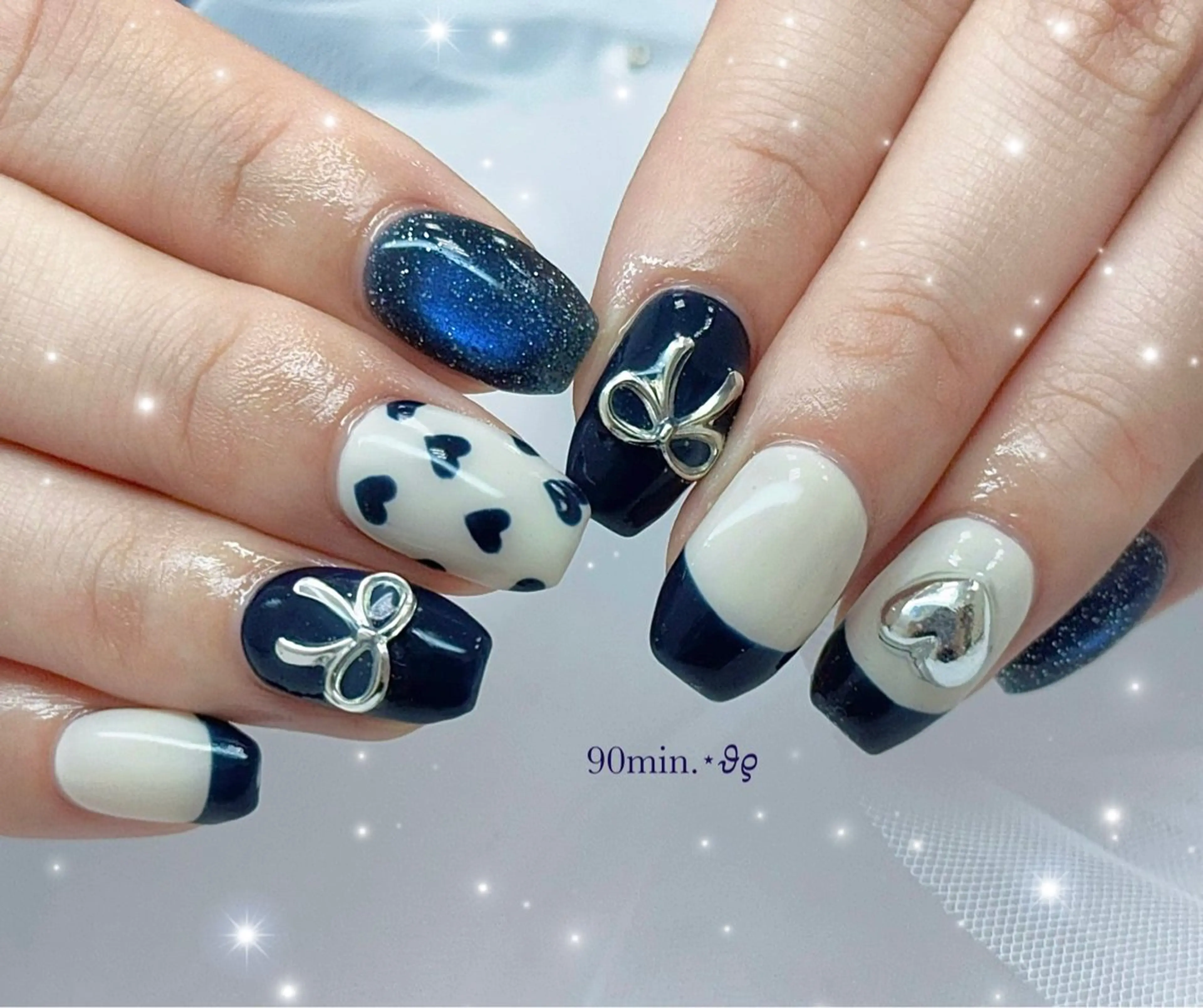 ネイル フレンチネイル 韓国ネイル 春ネイル ワンホンネイル ハンドネイル Purasia高橋✧ マグ/地雷/Y2Kのネイルデザイン