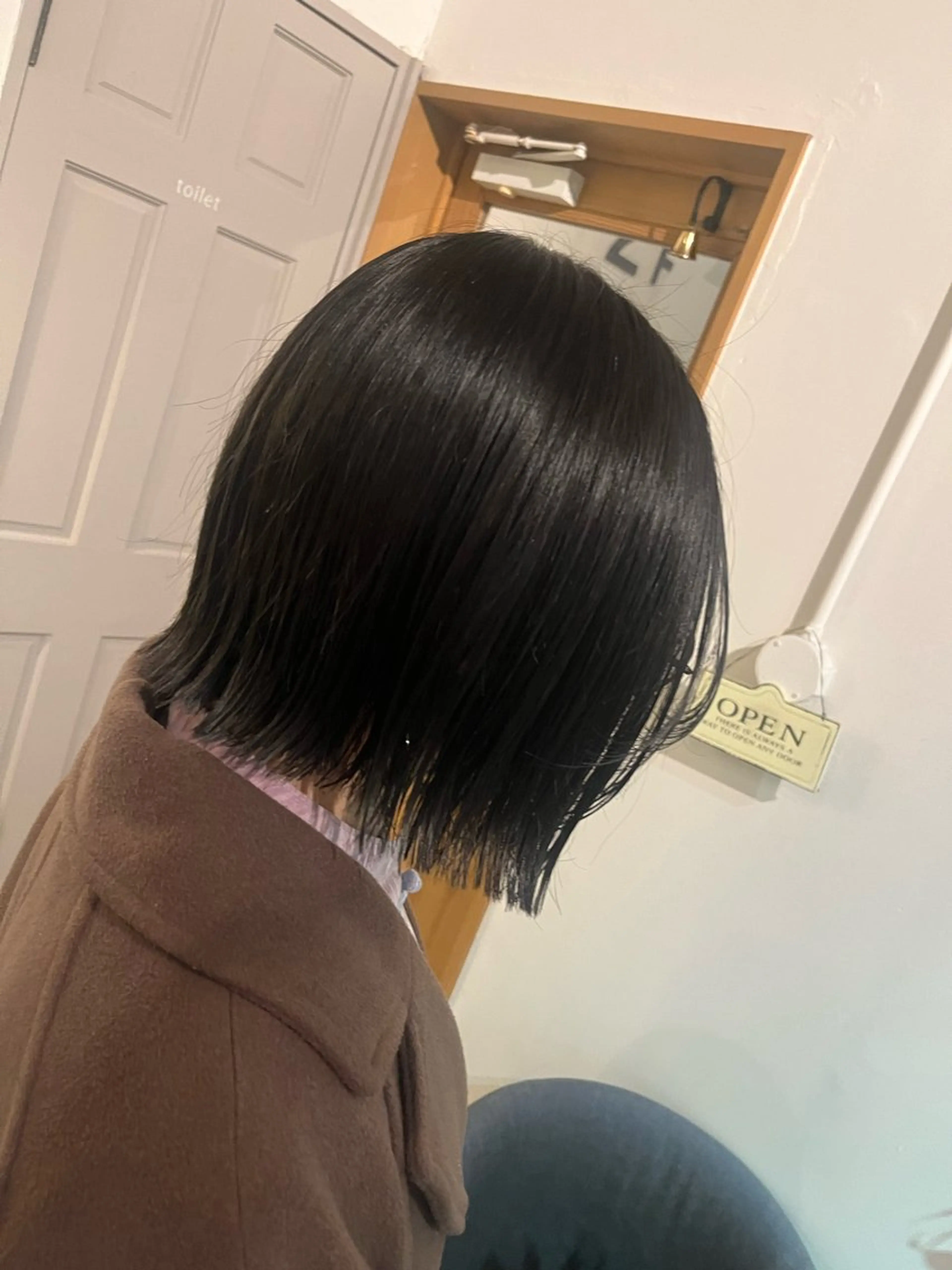 ショート 切りっぱなしボブ ボブ 高石 未唯のヘアスタイル