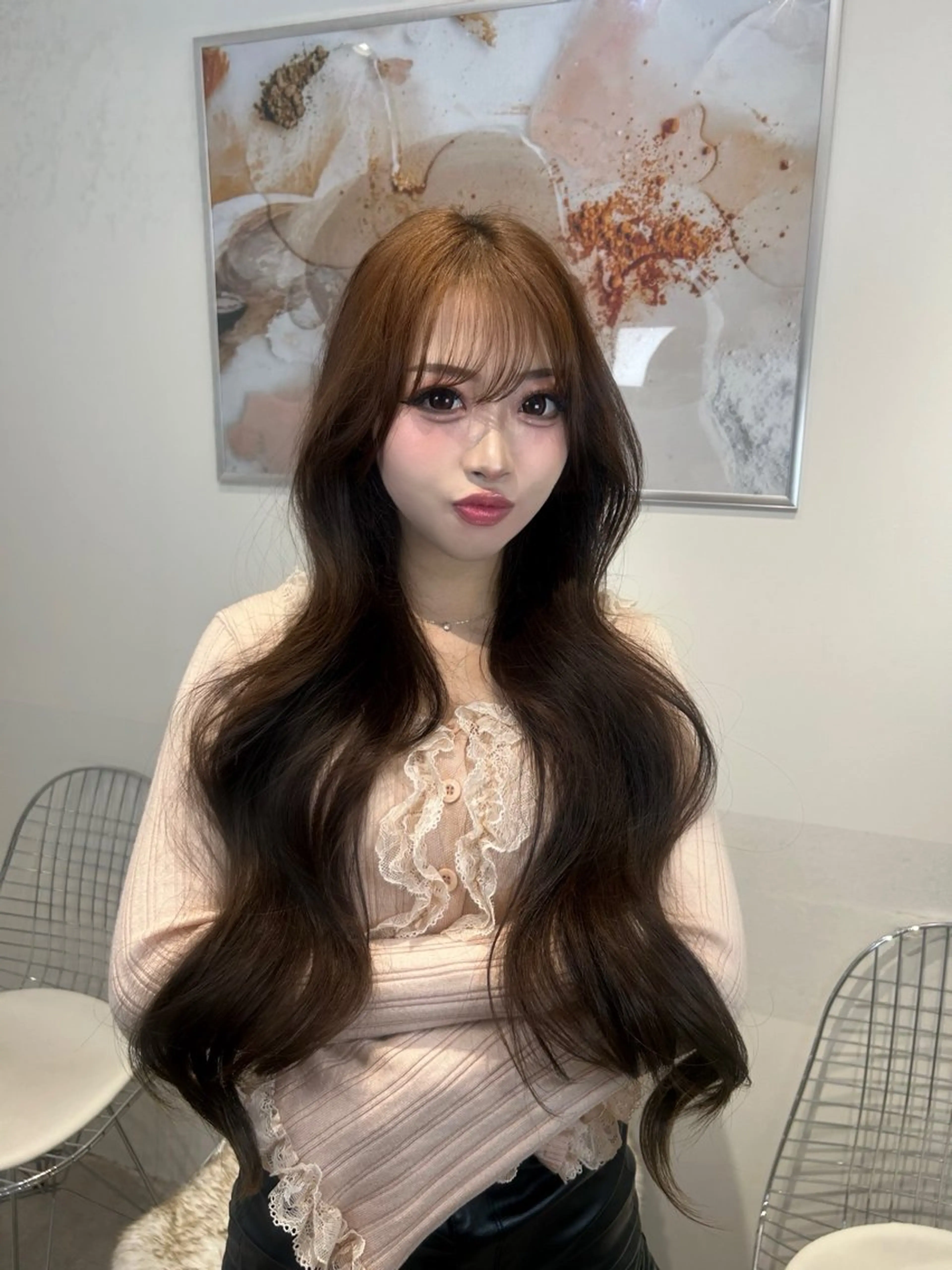 ロング ヘアカラー 🫧‪髪質改善/艶髪 🫧‪艶カラー／りくのヘアスタイル