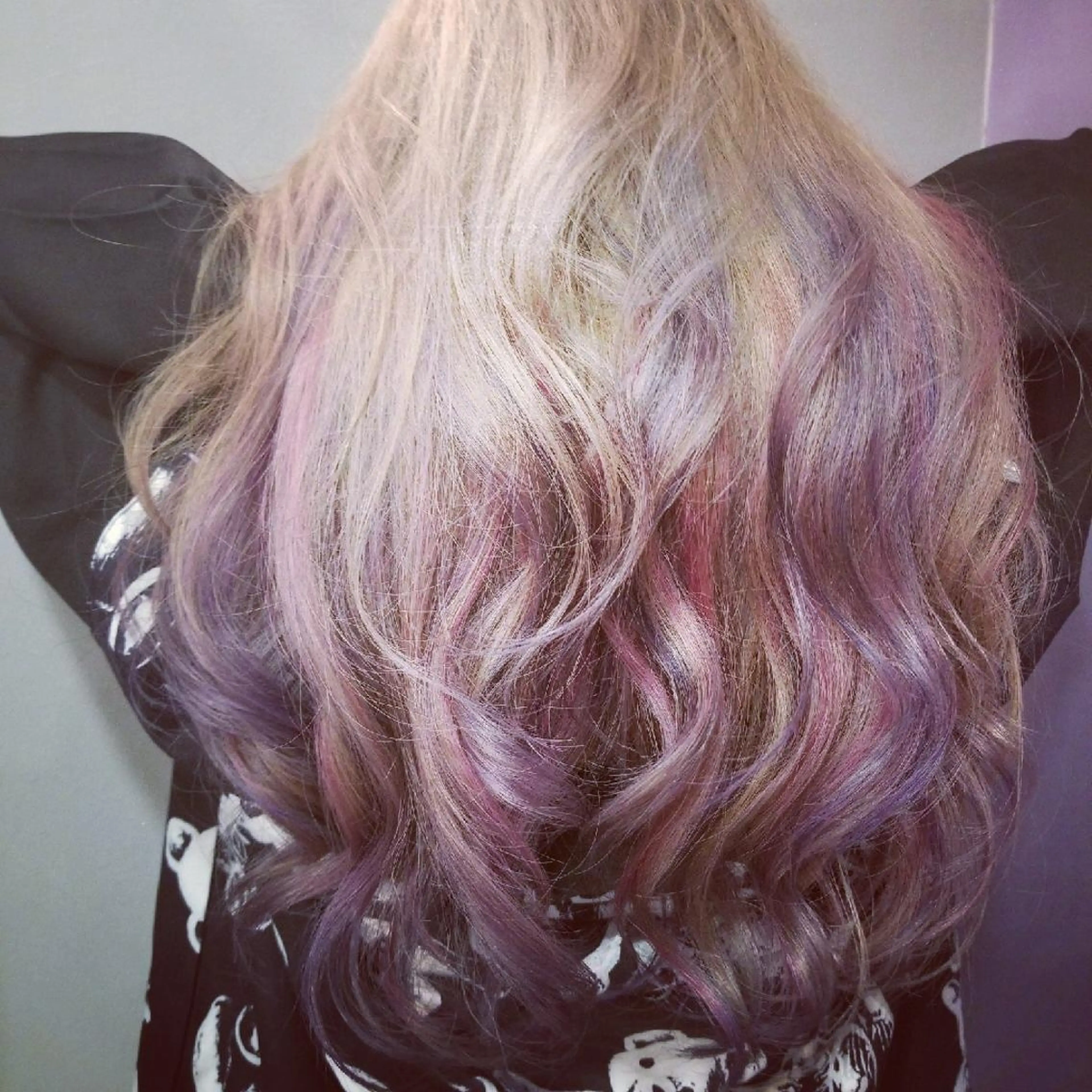 ロング カラー ベージュカラー ブルーカラー ピンクカラー パープルカラー ユニコーンカラー ヘアカラー Hair&Spa Fleur CHERE所属・HISANAGA YUKAのヘアスタイル