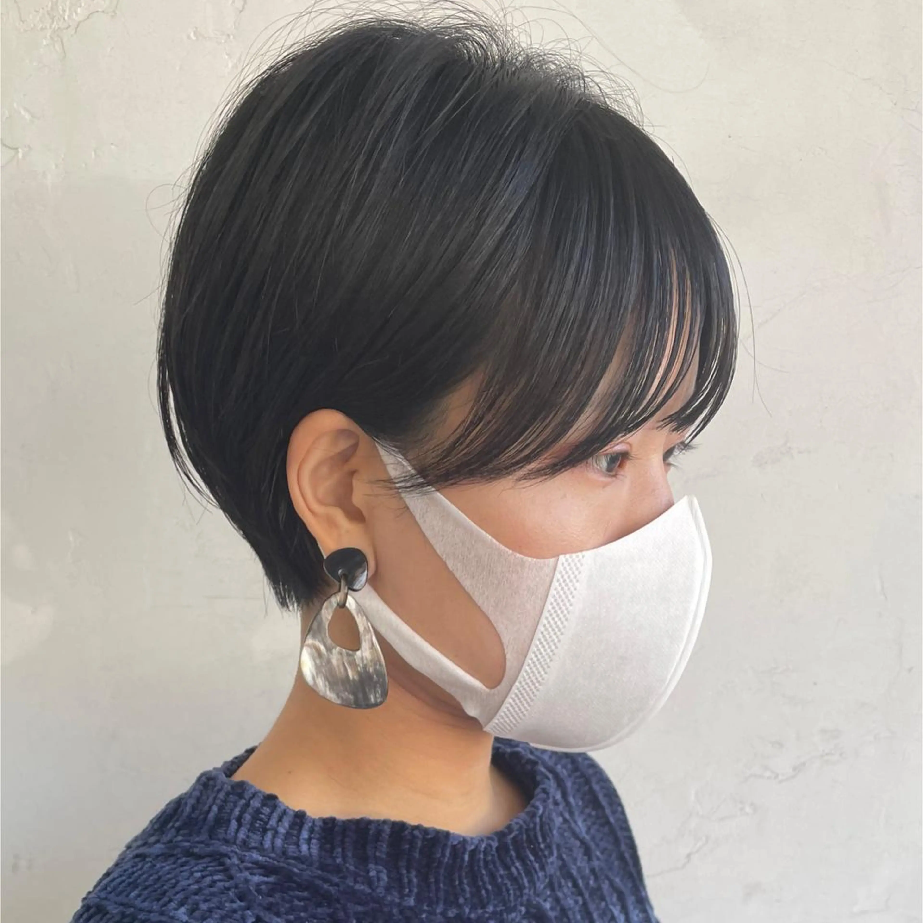 ショート ショートボブ ハンサムショート 丸みショート ボブ くびれヘア カット ヘアカラー 京都大人女性ショート 徒歩1分/秋山のヘアスタイル