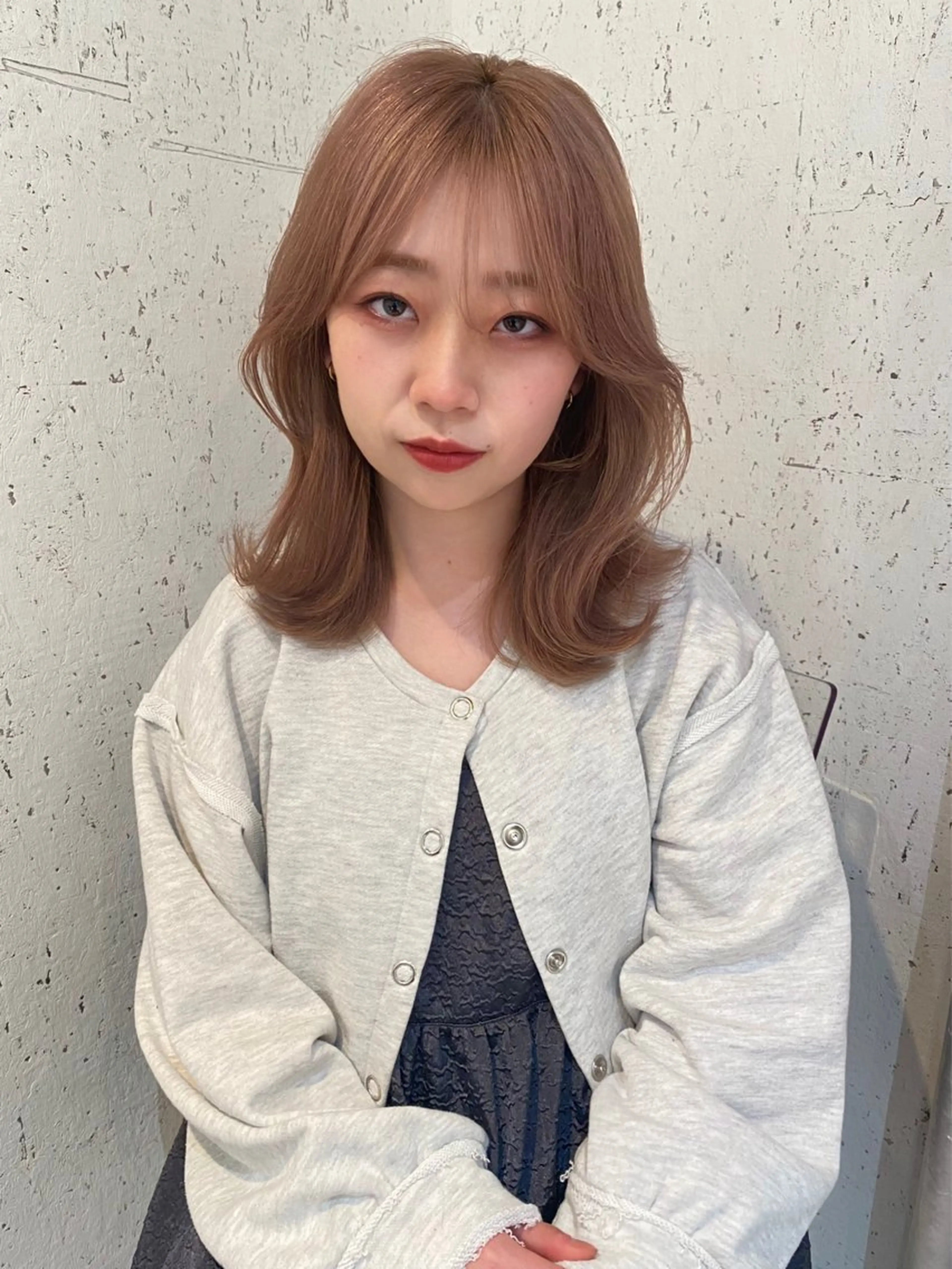 ミディアム カラー カット ヘアカラー トリートメント mai / linoah˚✧のヘアスタイル