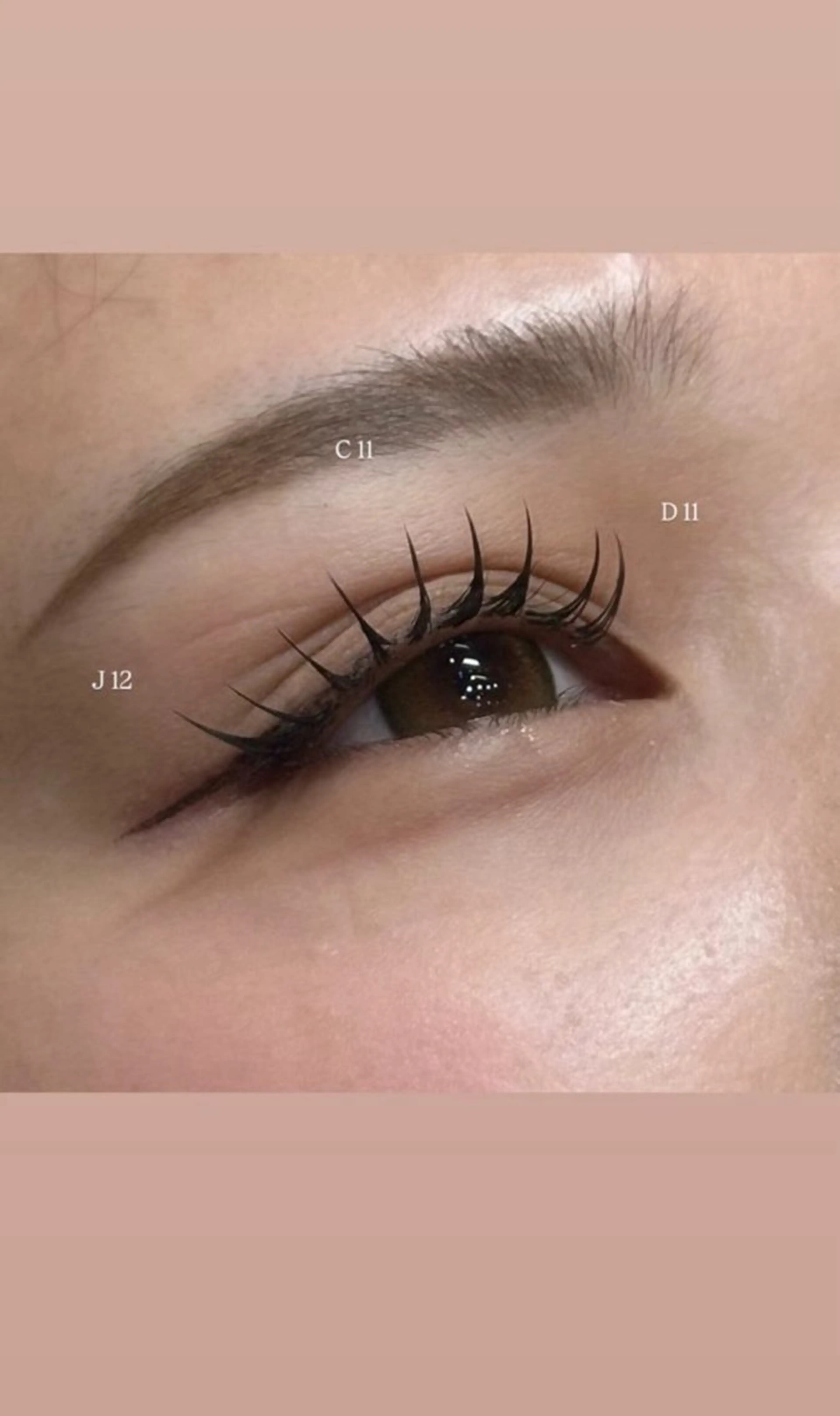 マツエク・マツパ 西崎 花音のマツエク・マツパデザイン