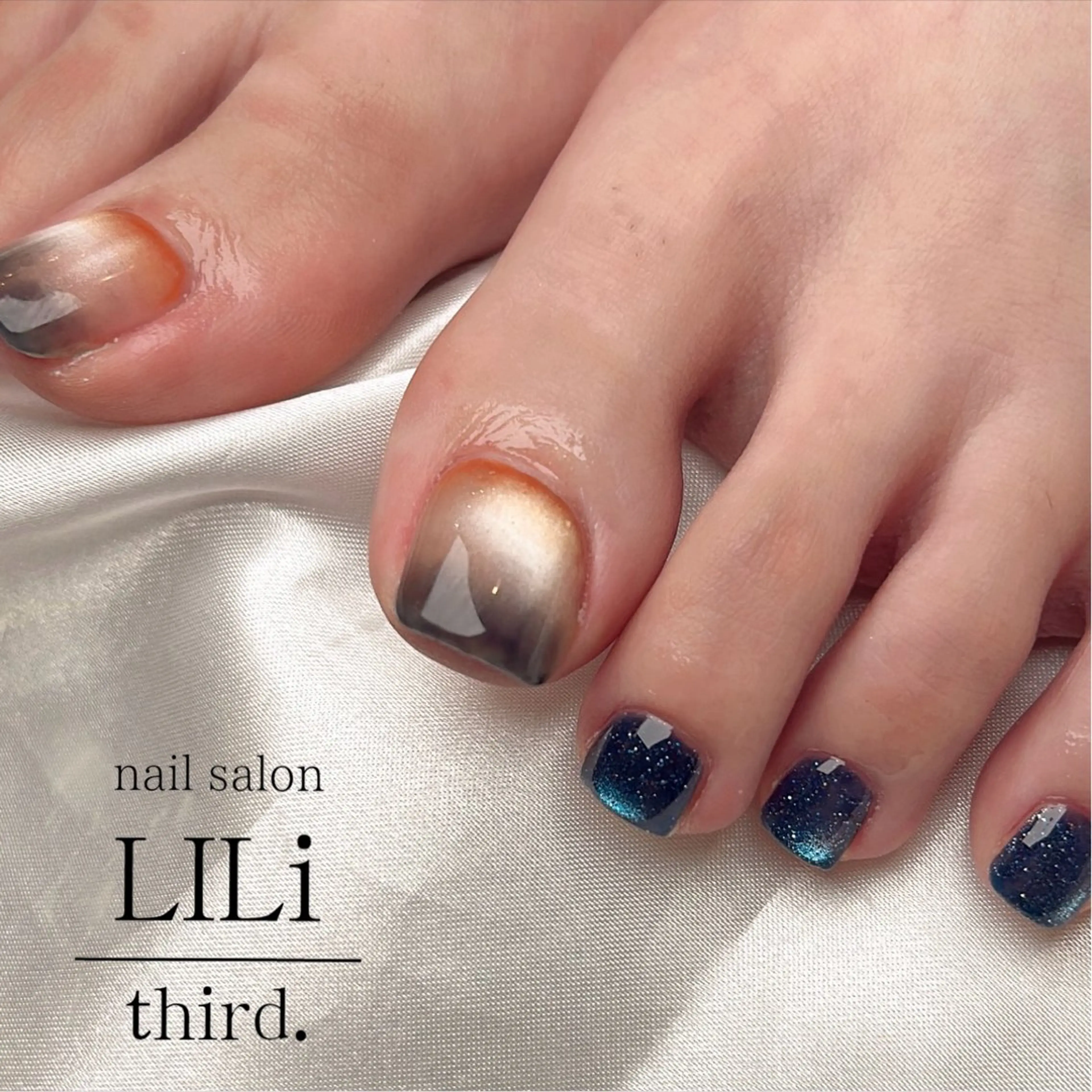 ネイル アートネイル マグネットネイル ワンカラーネイル nail salon LILi third.所属・Saya ᵕ̈*のネイルデザイン