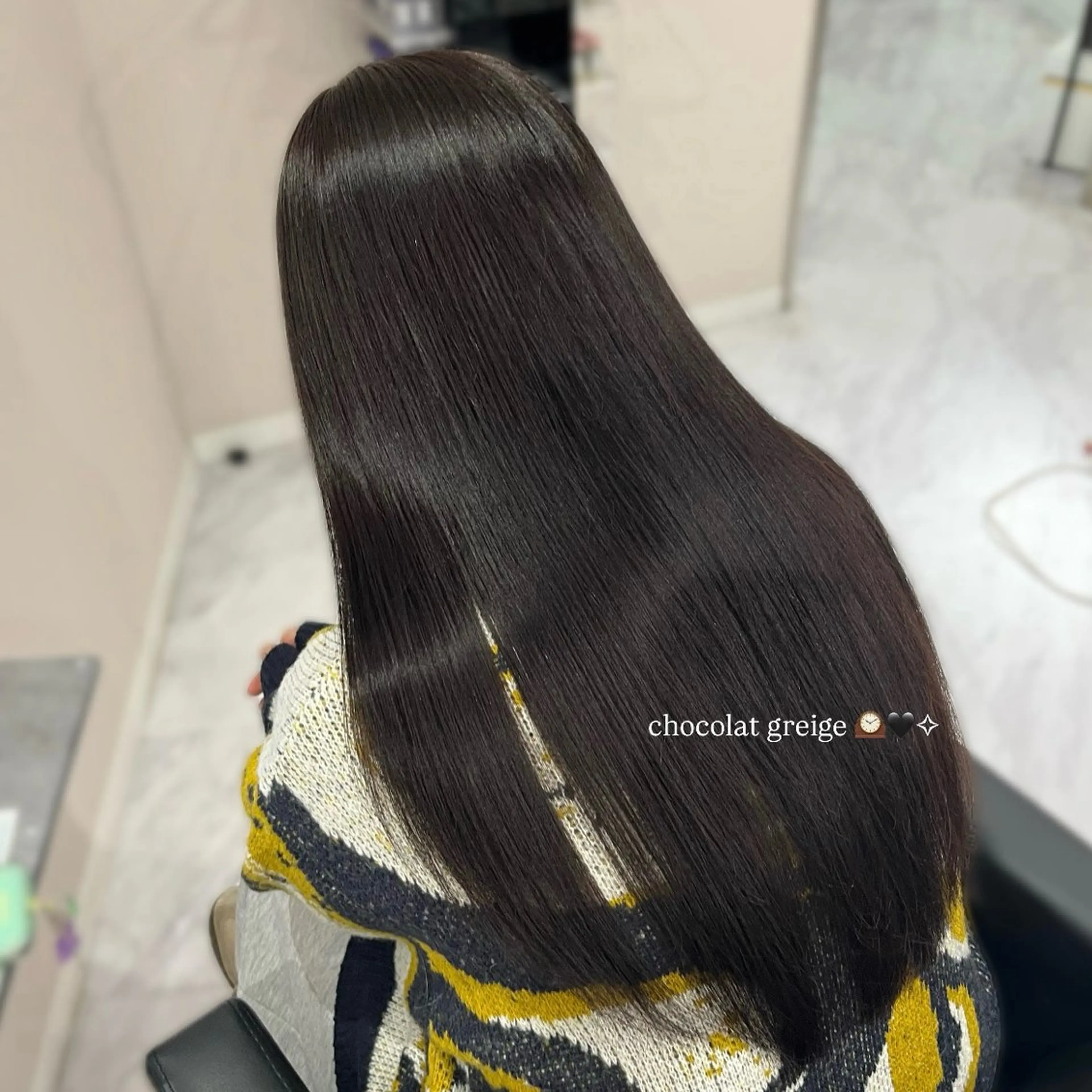 ロング カラー ヘアカラー 透明感カラー🪼🩵 𝐑𝐢𝐧のヘアスタイル