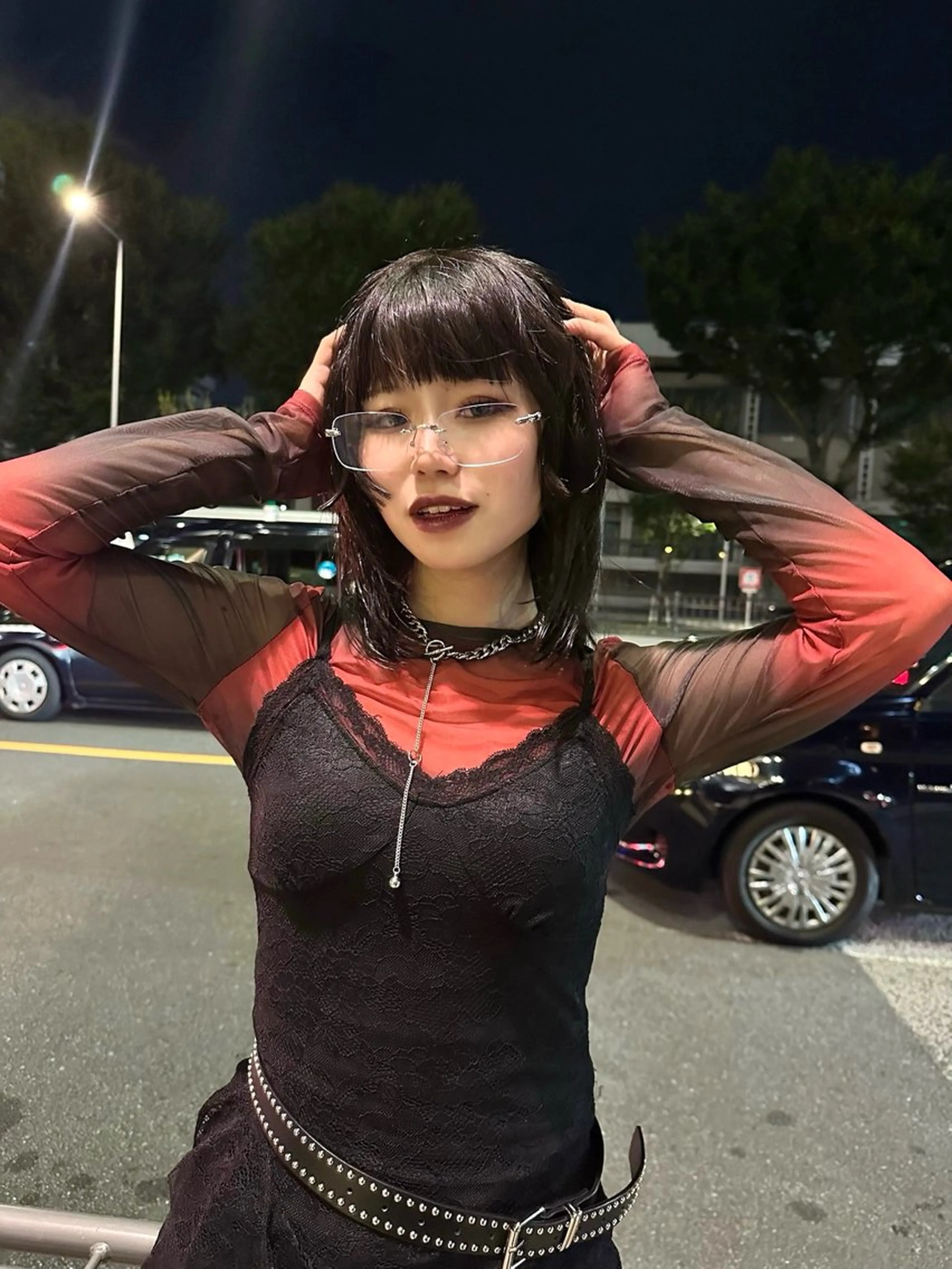 カラー ブリーチ 金森 凜久のヘアスタイル