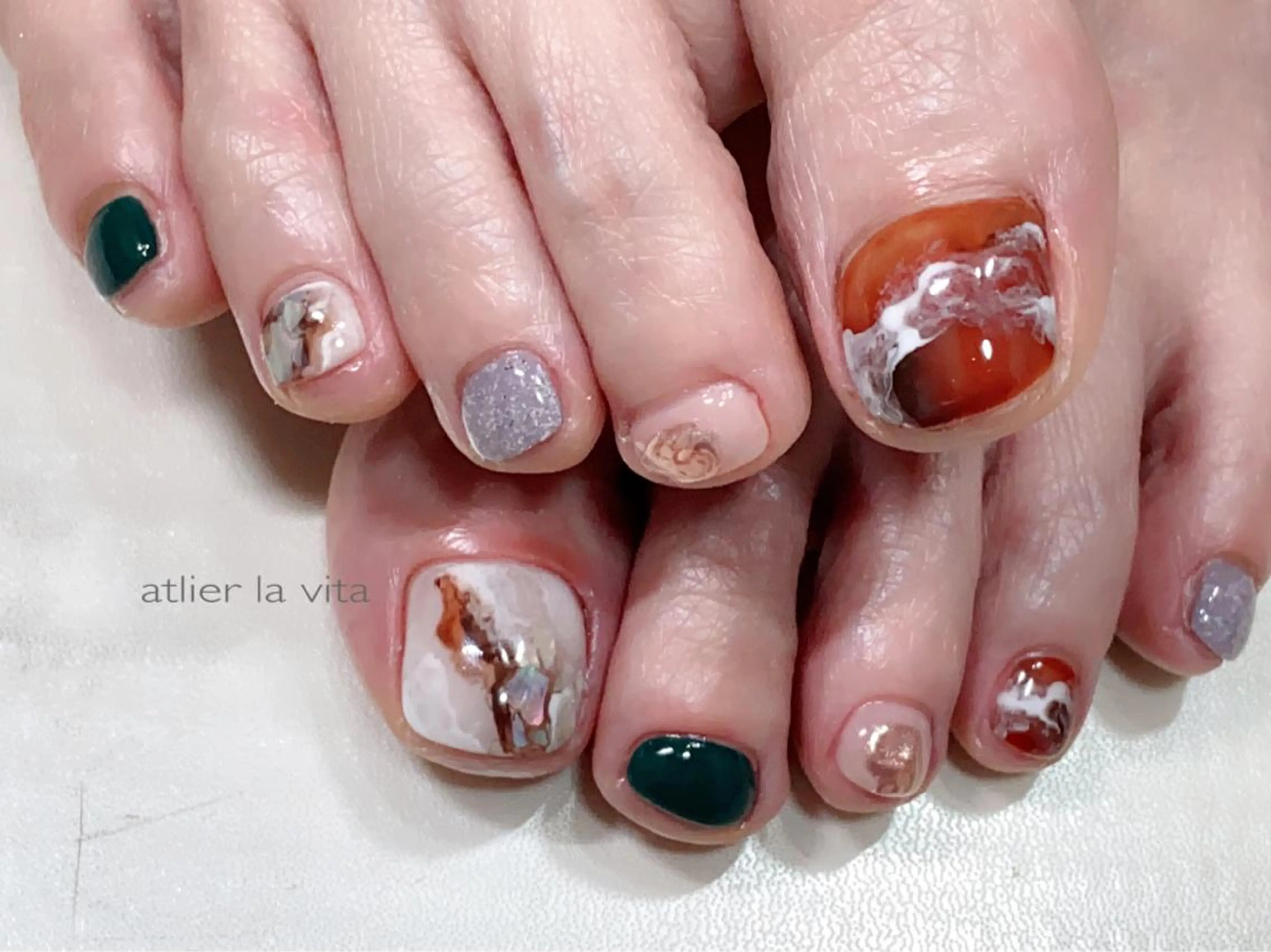 ネイル フットネイル atelier la vita所属・lavita. mimuraのネイルデザイン