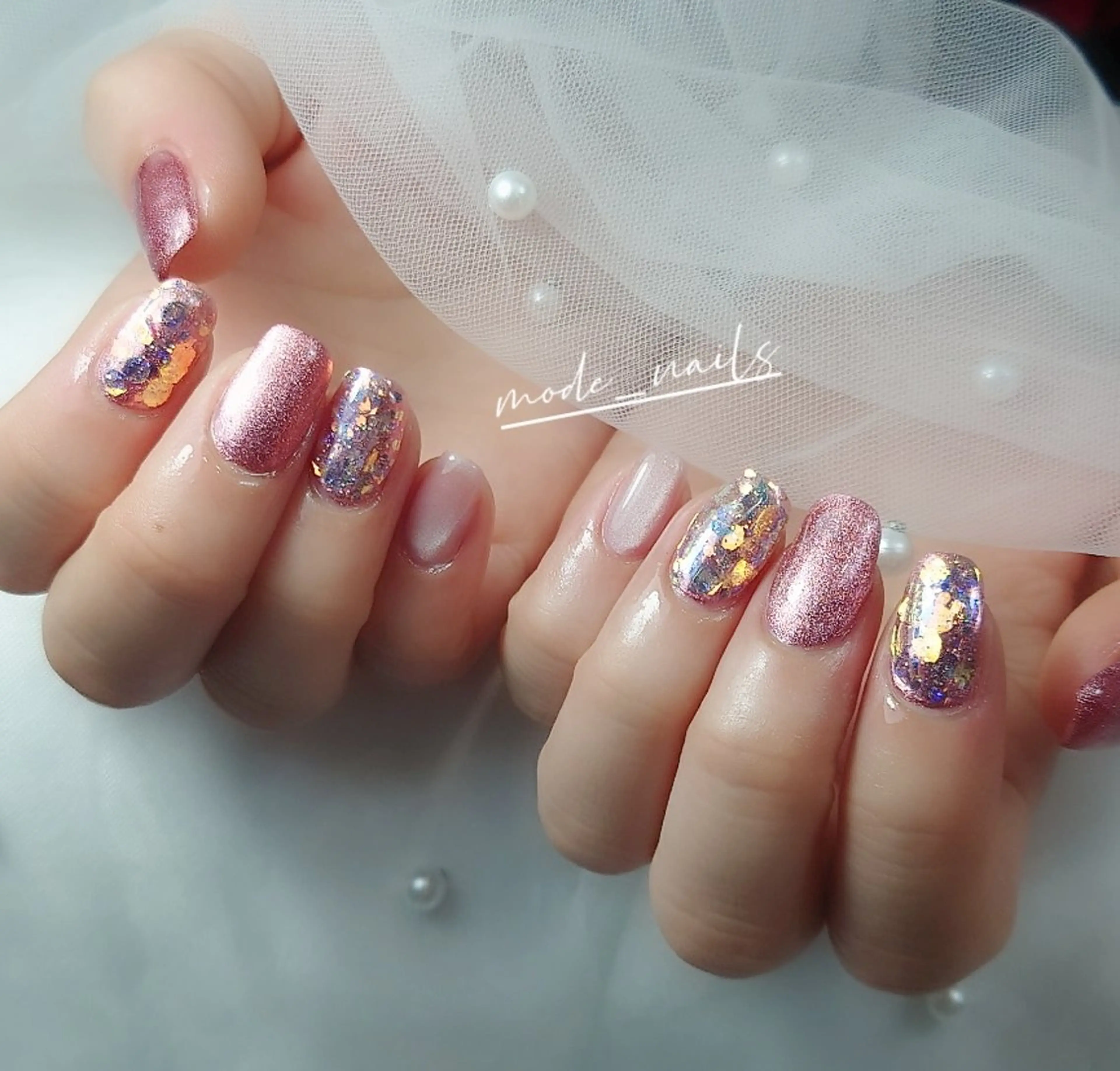 ネイル シンプルネイル 滋賀県草津市ネイル mode_nailsのネイルデザイン