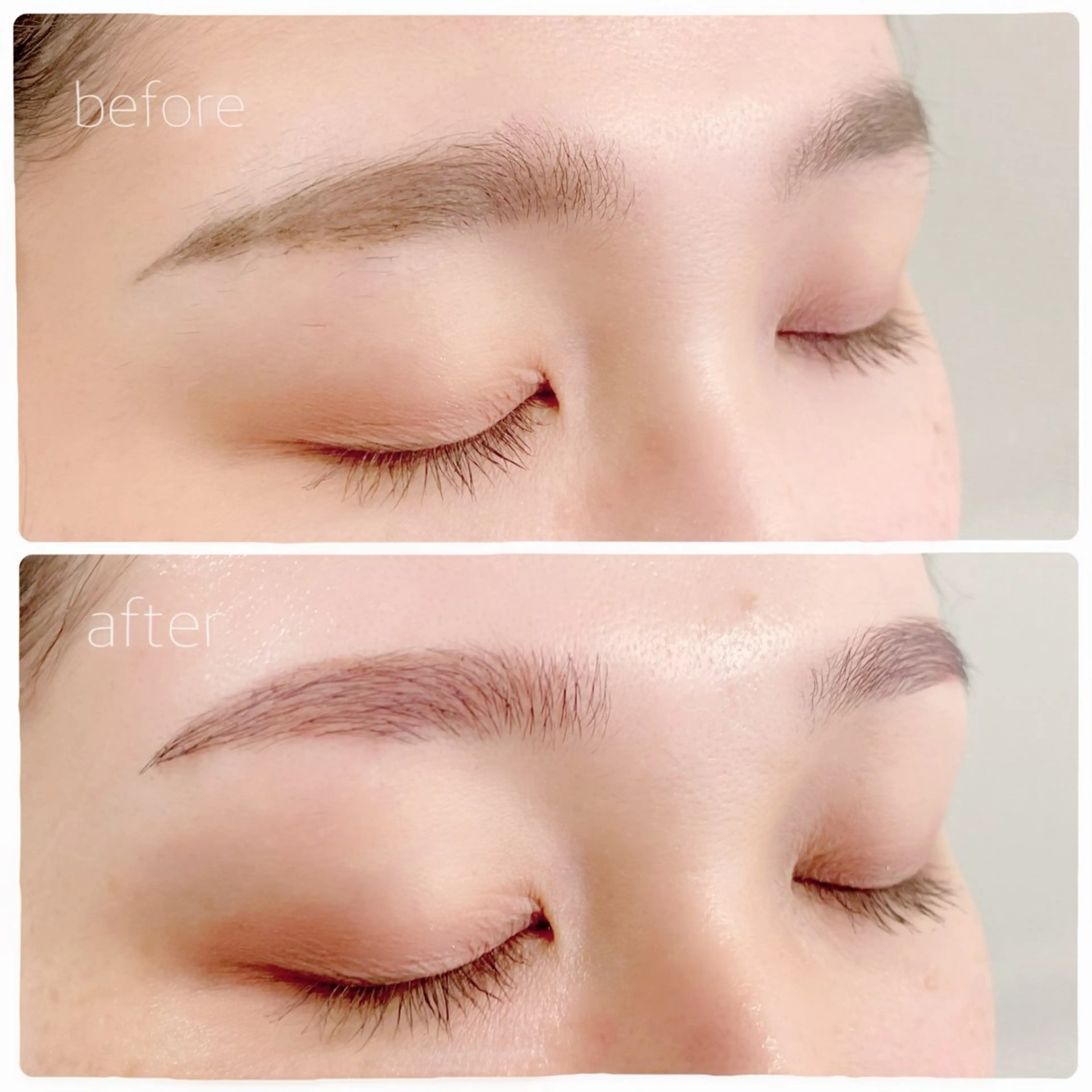 眉ワックス【美眉スタイリング】仕上げメイク込みの写真