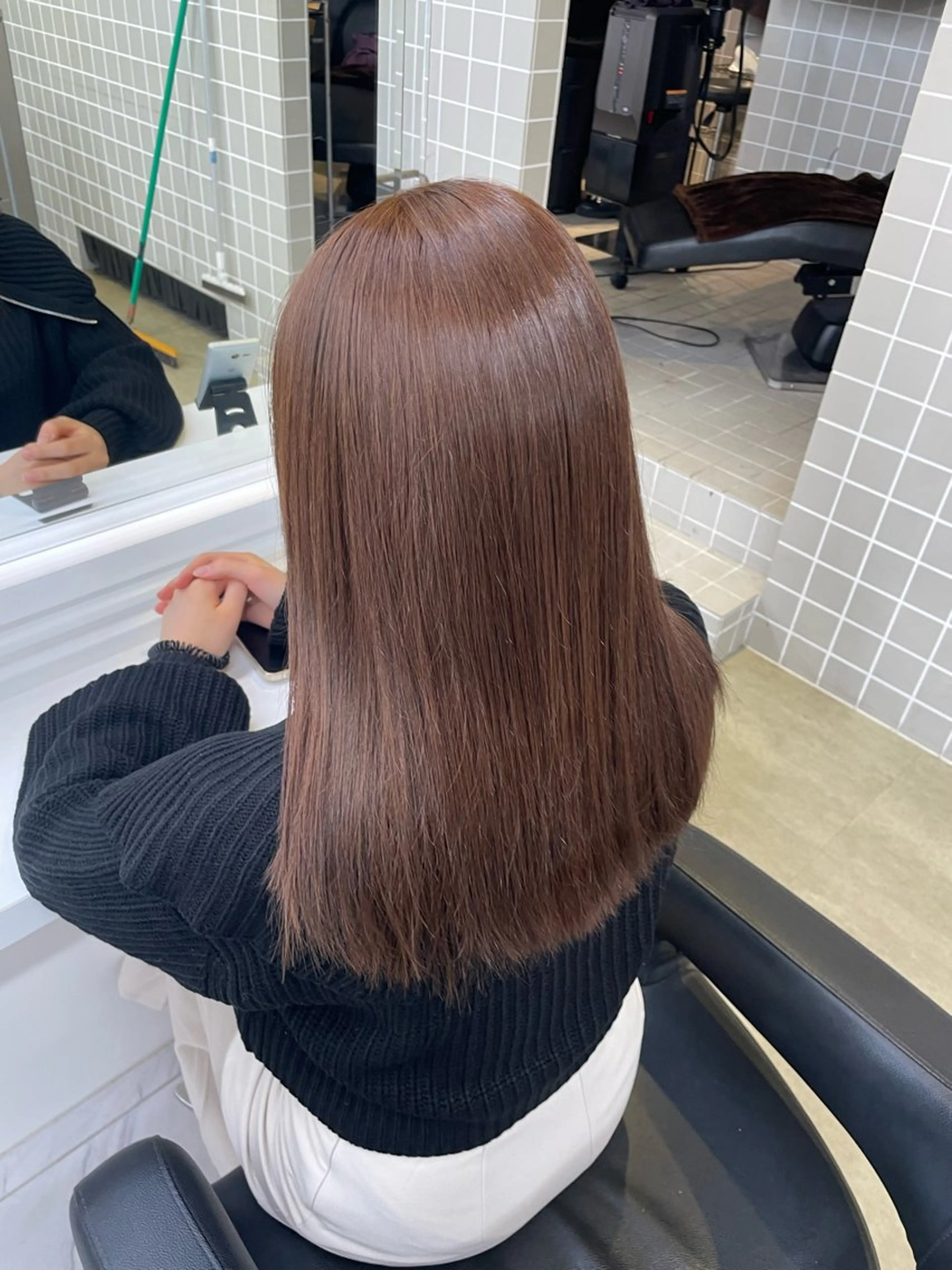 セミロング カラー ヘアアレンジ ヘアカラー トリートメント ヘアセット 💗横浜美容室 💗HARUNAのヘアスタイル