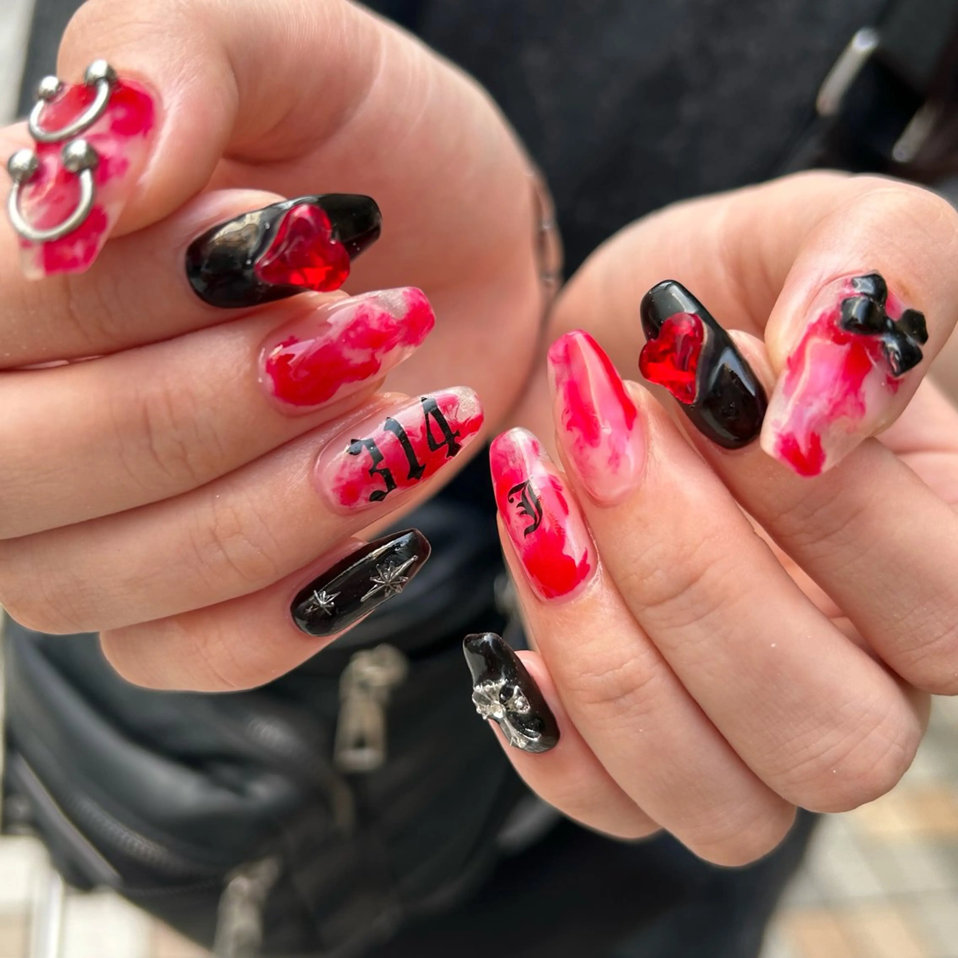 ネイル ハンドネイル junna のぞいてねのネイルデザイン